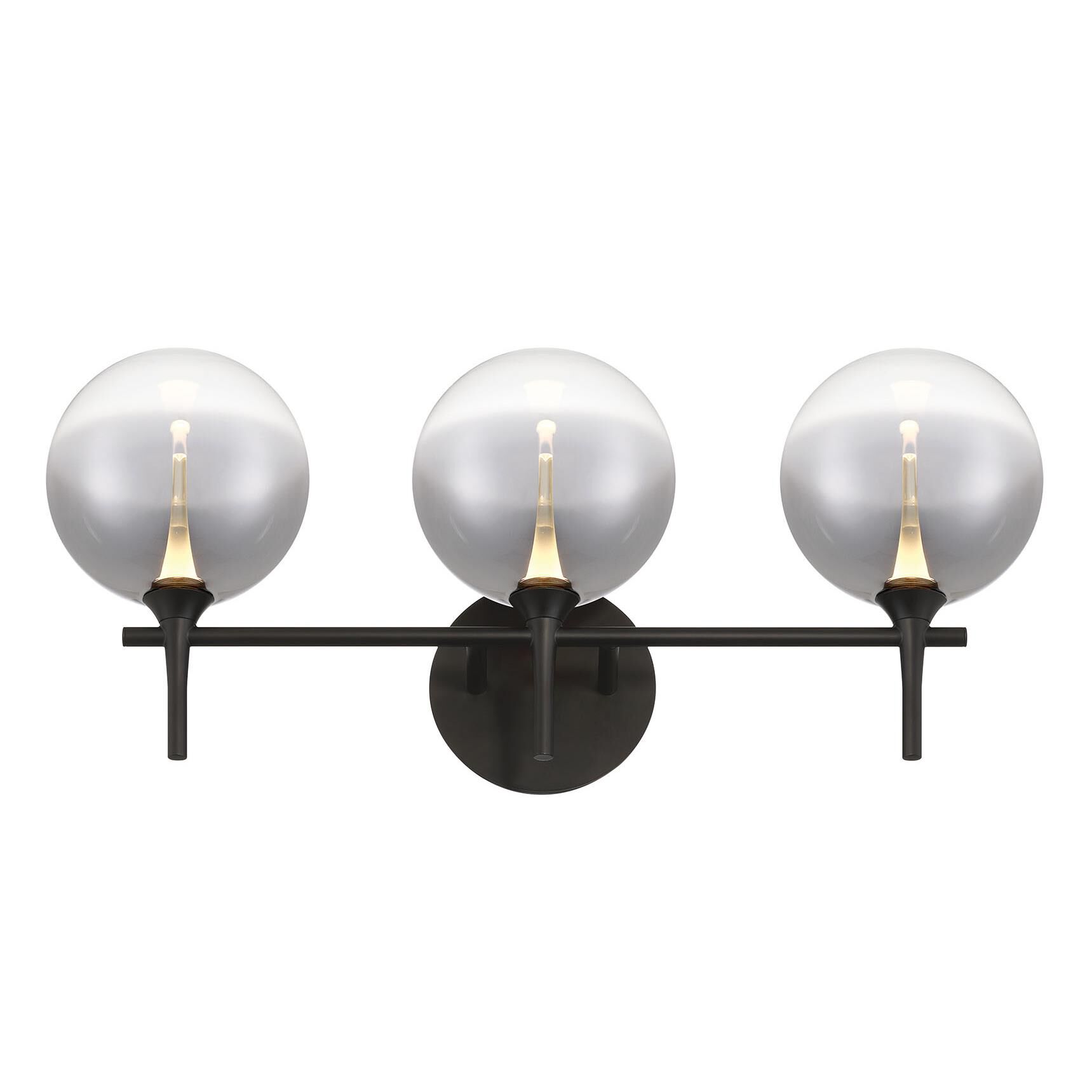 Shown in Black finish and Smoked glass