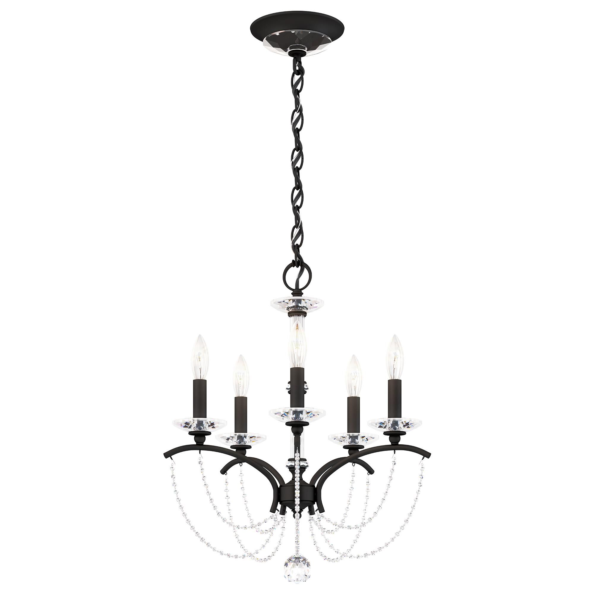 Shown in Black finish and Clear Optic crystal
