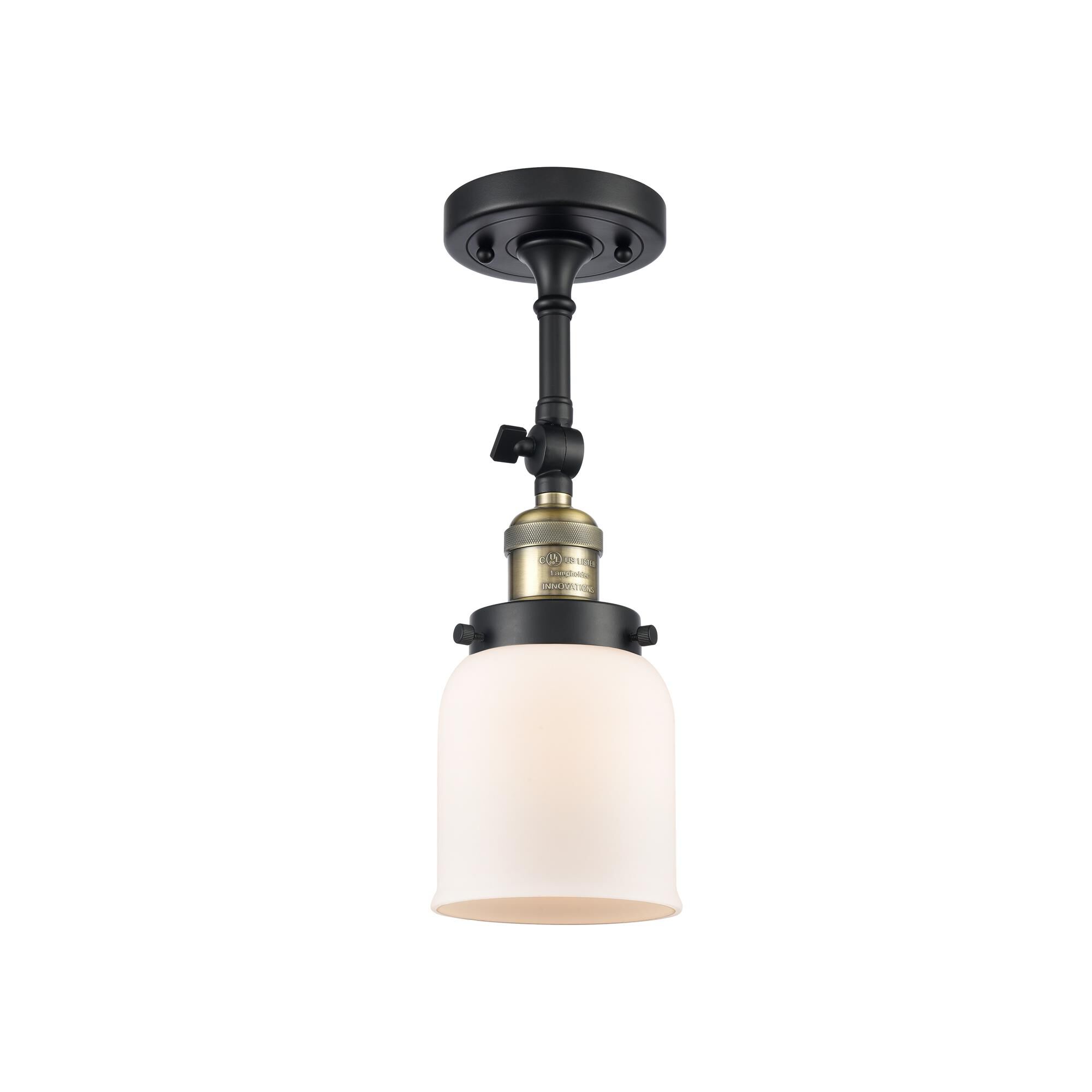 Bruno Marashlian Small Bell 5 Inch 1 Light Semi Flush Mount by Innovations Lighting