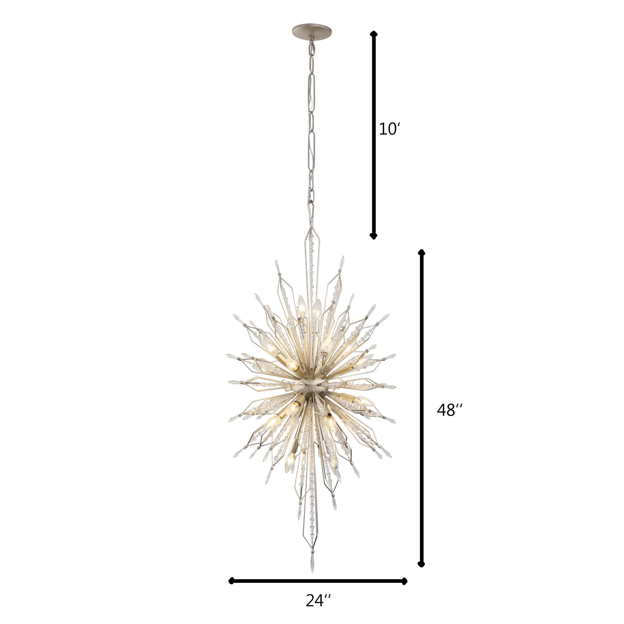 Shown in Gold Dust finish and Premium - Clear crystal