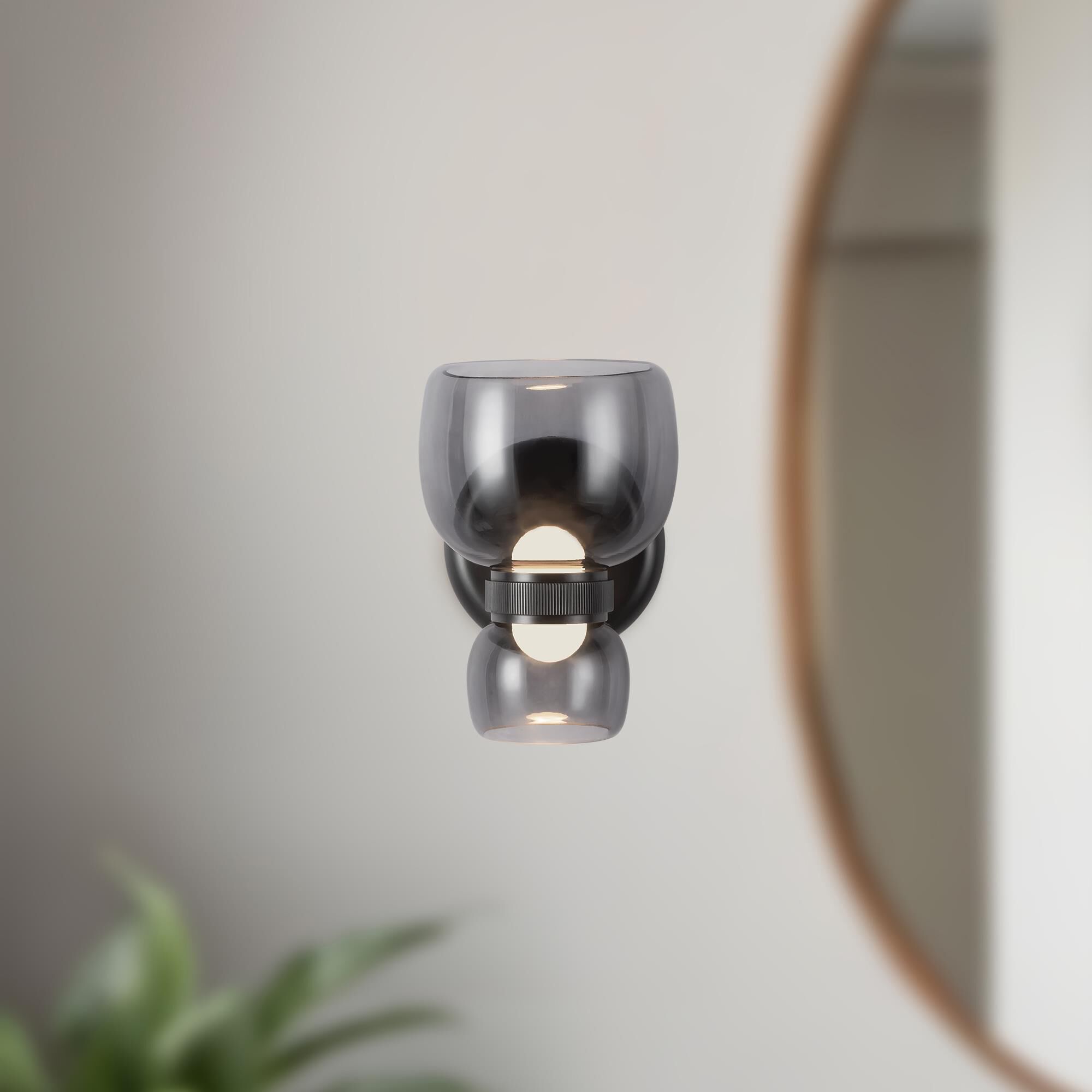 Shown in Urban Bronze finish and Smoked glass