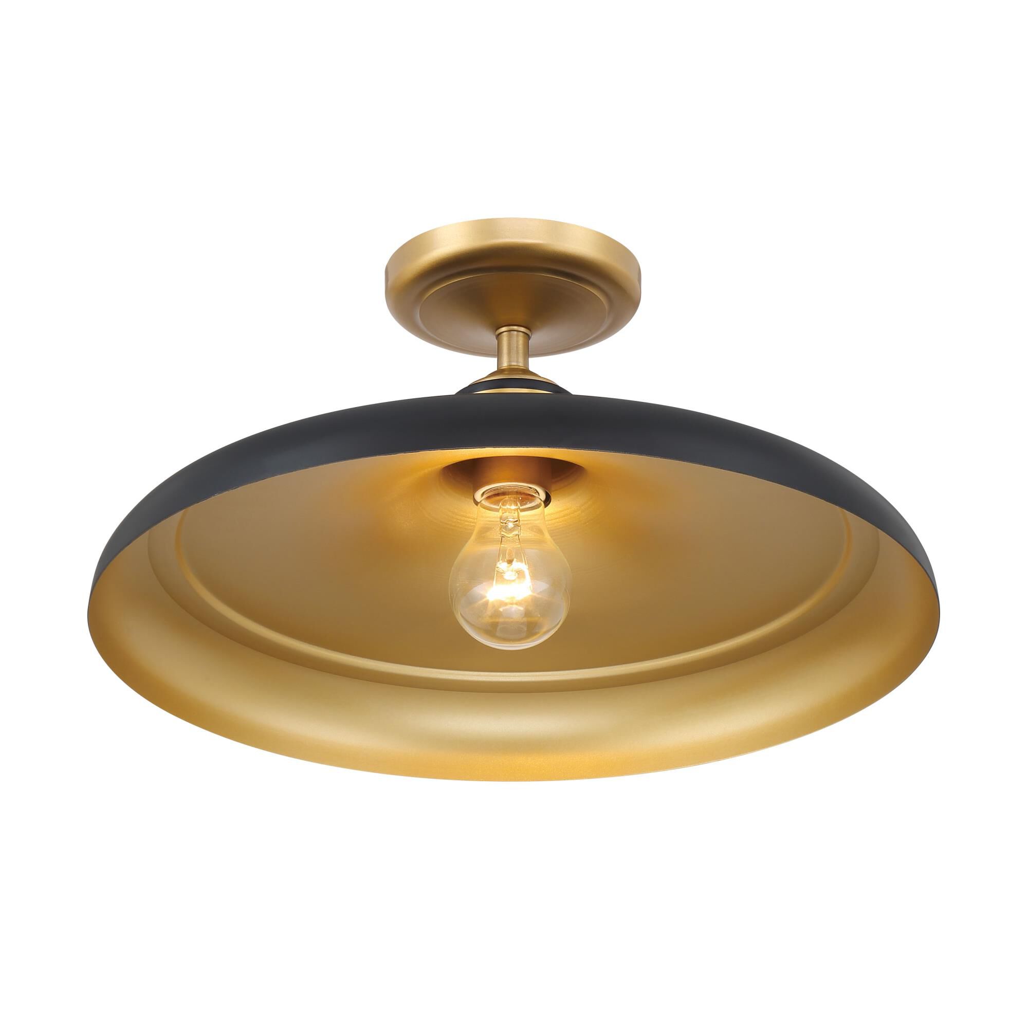 Crowne 16 Inch Semi Flush Mount by Minka Lavery