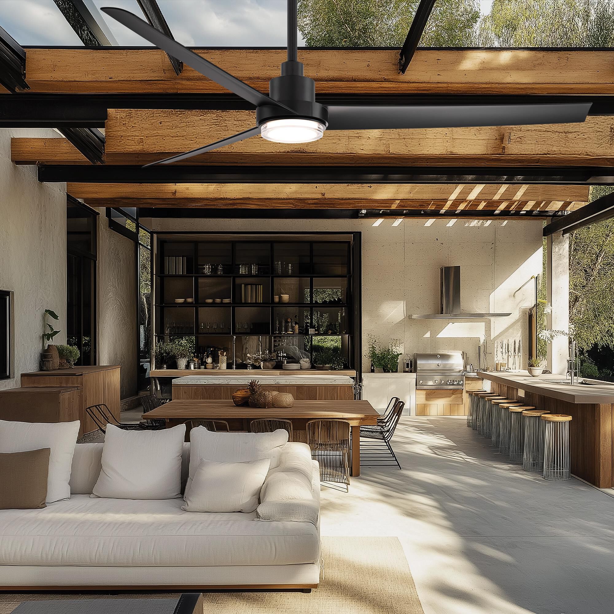 Bolo 62 Inch Ceiling Fan with Light Kit by Modern Forms