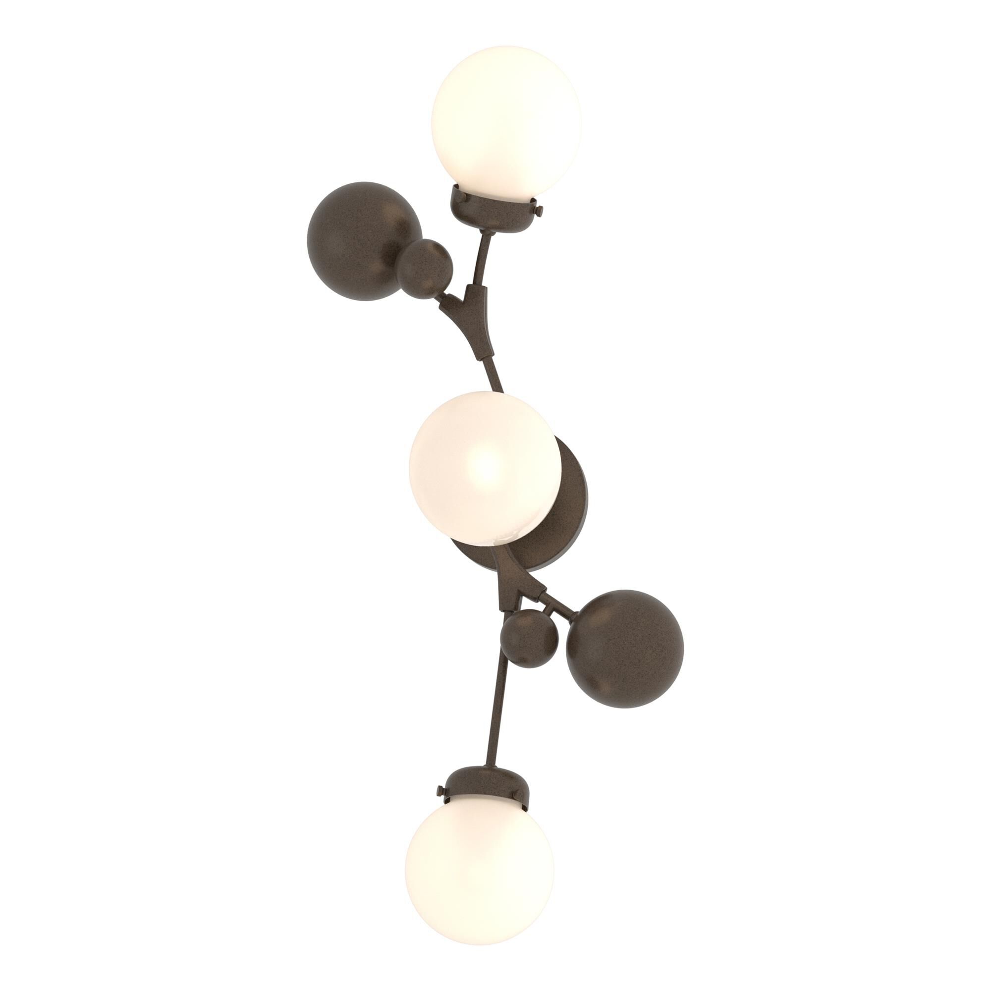Shown in Bronze finish and Opal  glass