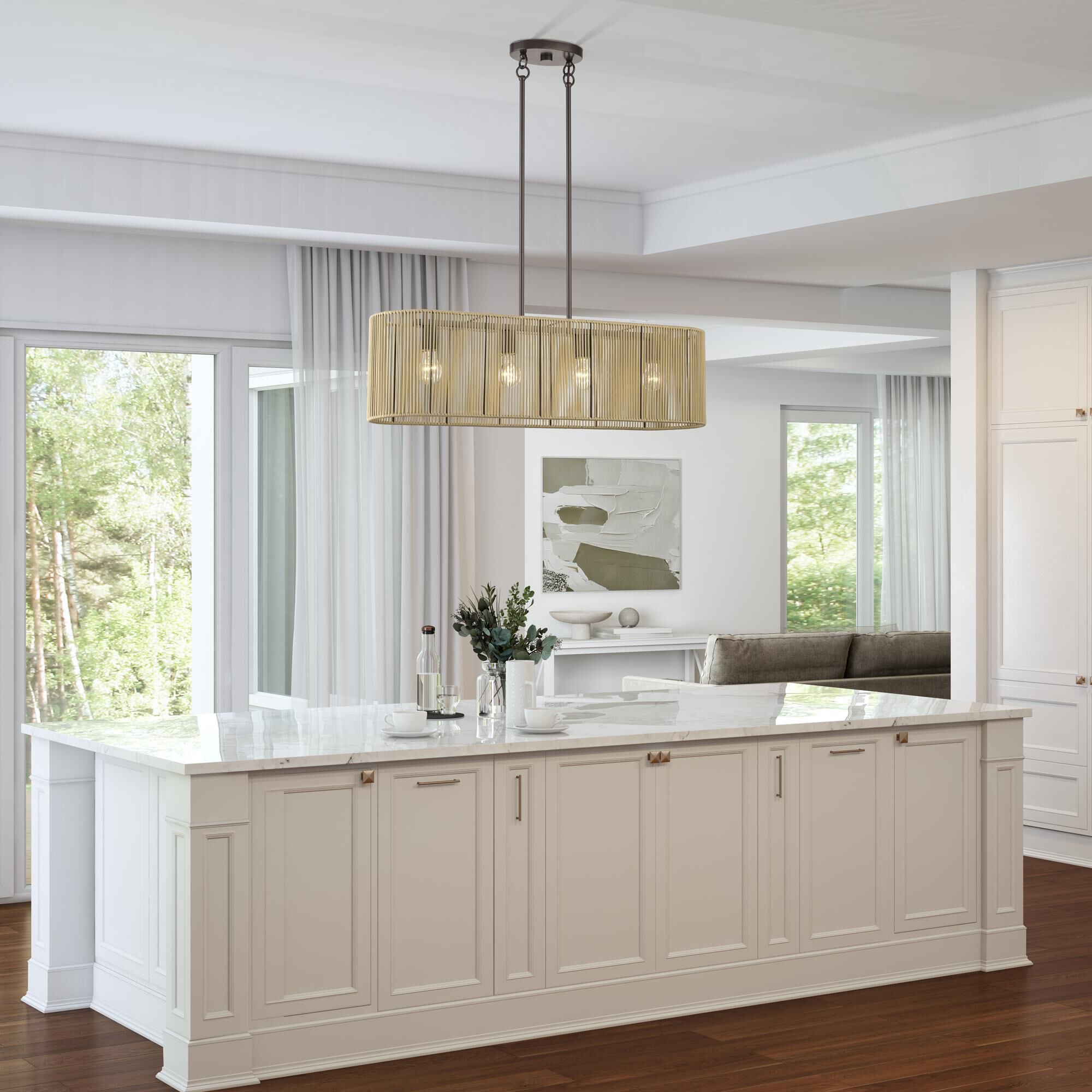 Goldiemesh 36 Inch Linear Suspension Light by Livex Lighting