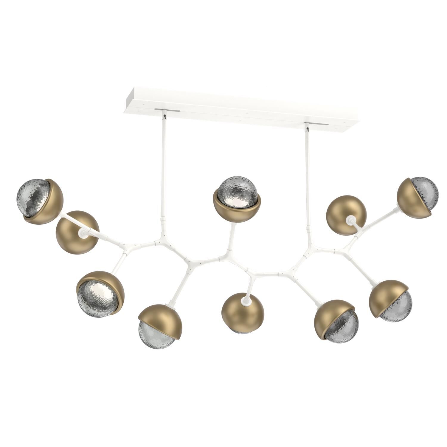 Levi Wilson Cabochon 56 Inch Linear Suspension Light by Hammerton Studio