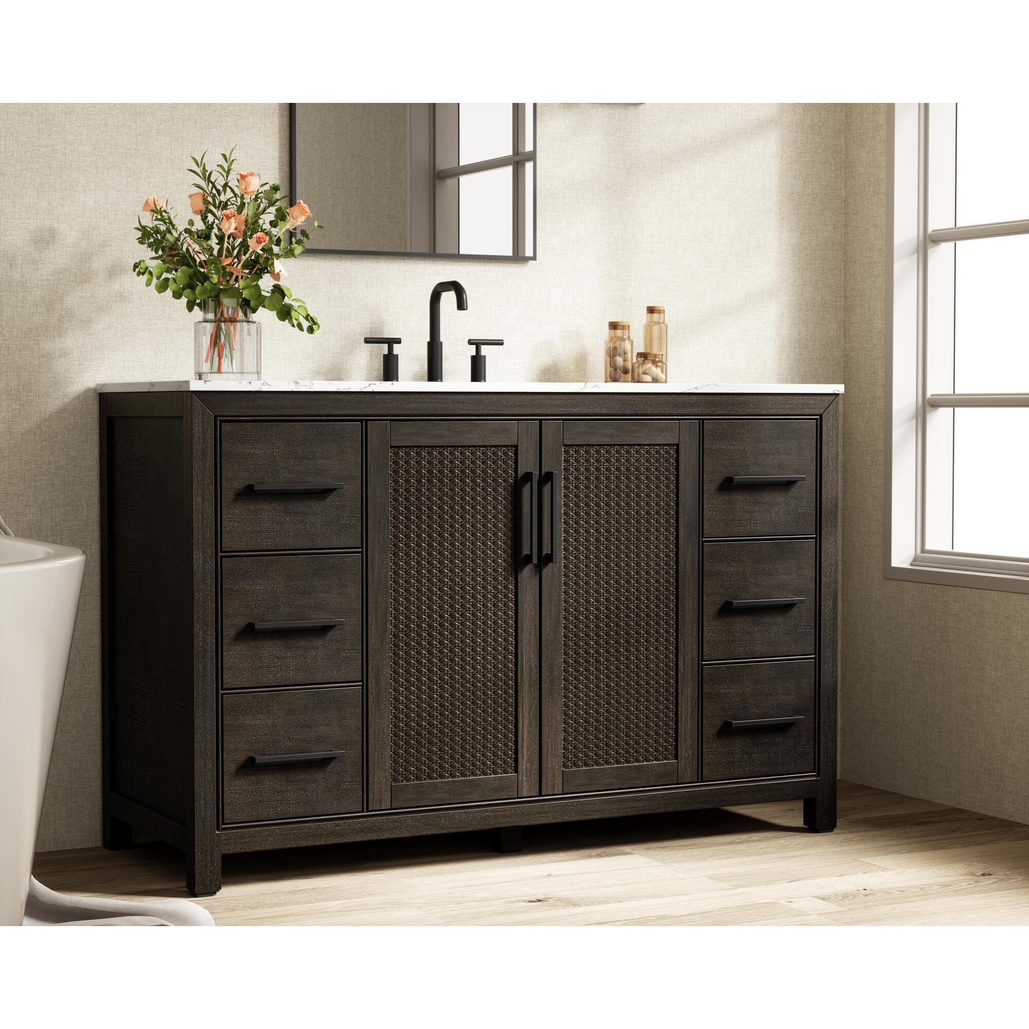 Alina 54 Inch Bath Vanity by Elegant Dcor