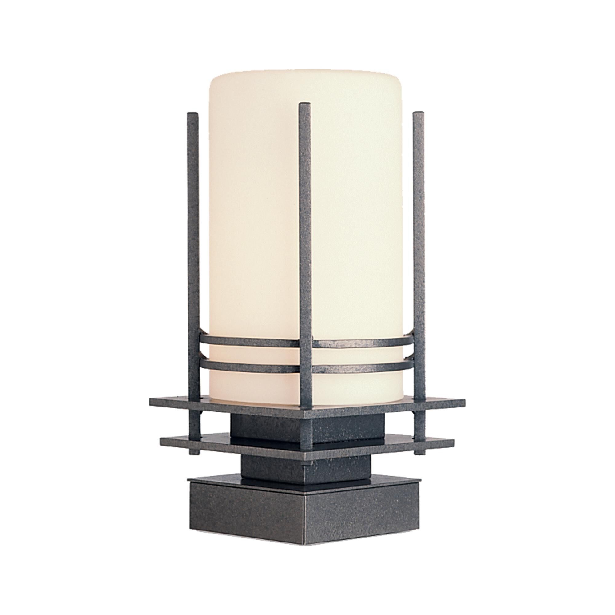 Shown in Natural Iron finish and Opal  glass