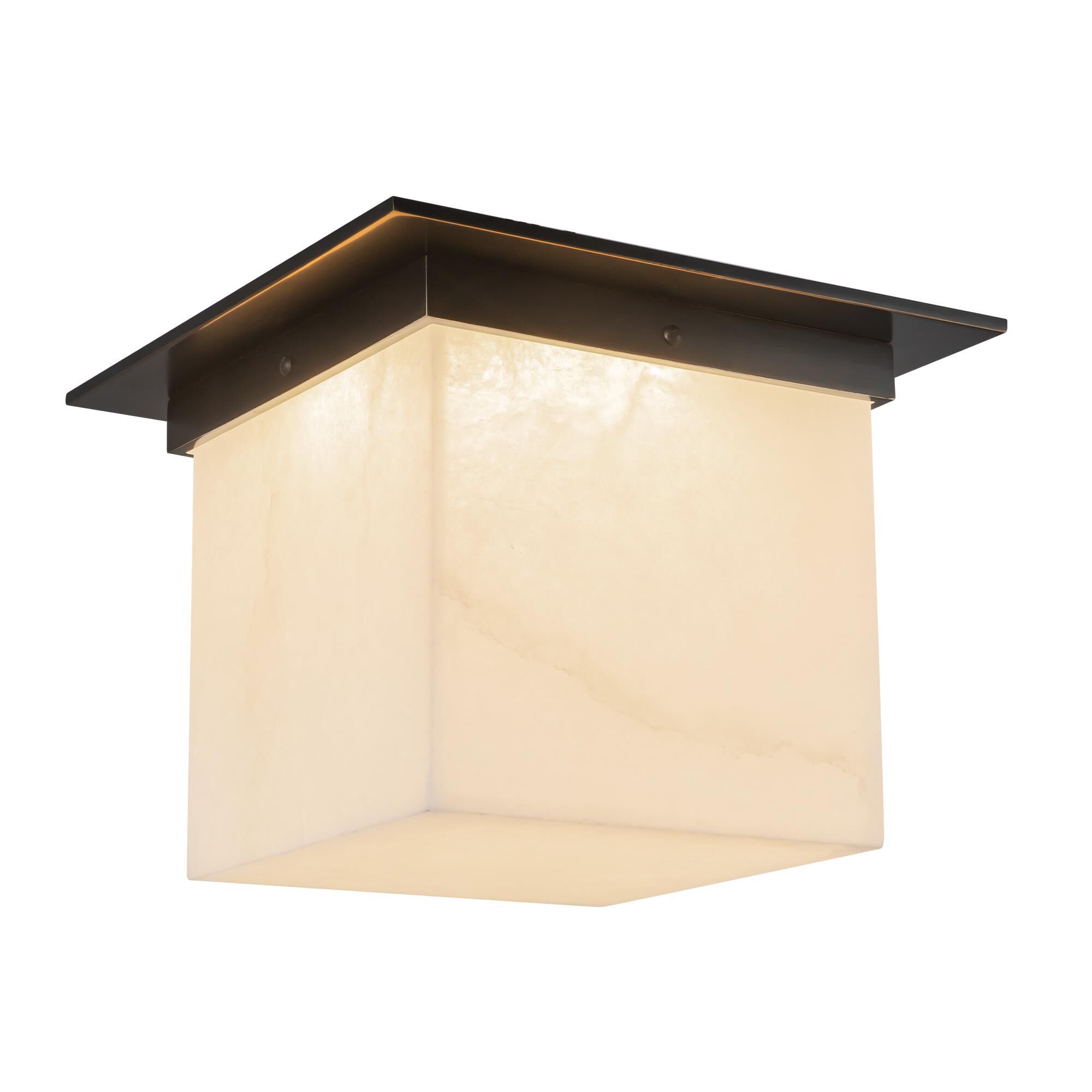 Shown in Urban Bronze finish and Alabaster glass