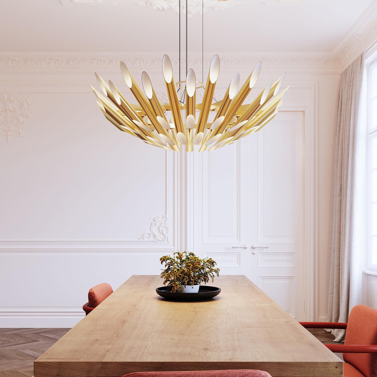 Shown in Satin Brass finish