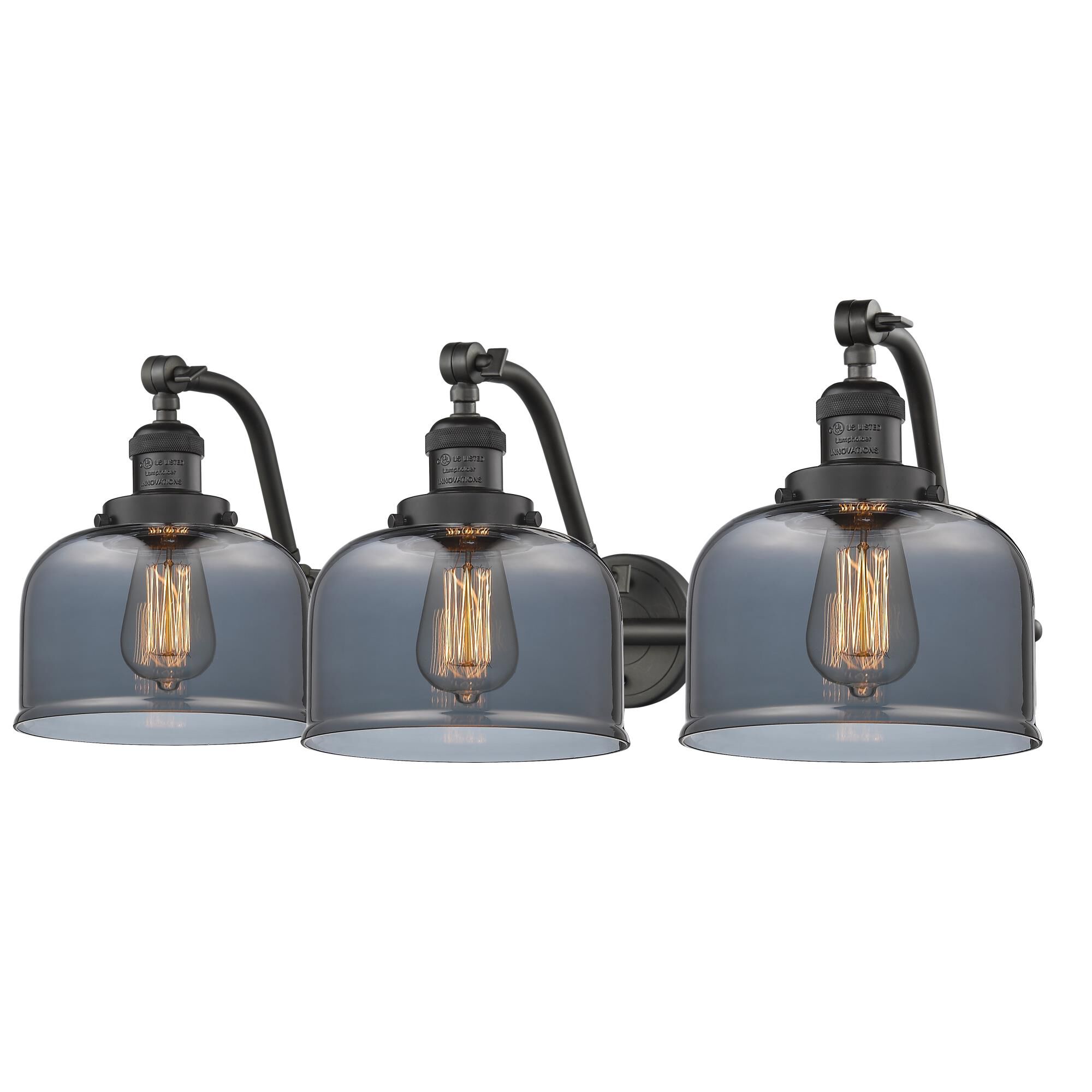 Bruno Marashlian Large Bell 28 Inch 3 Light Bath Vanity Light by Innovations Lighting