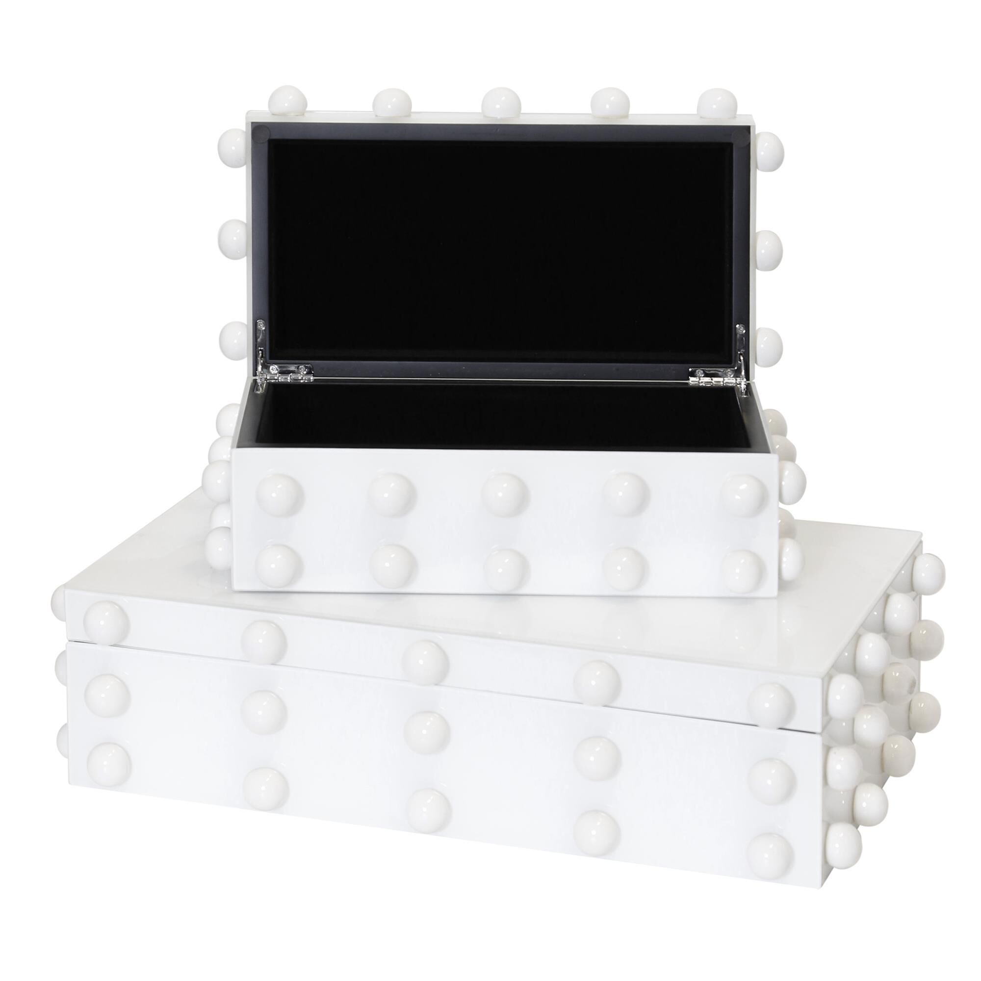 Batu 17 Inch Accent Box by Harp and Finial