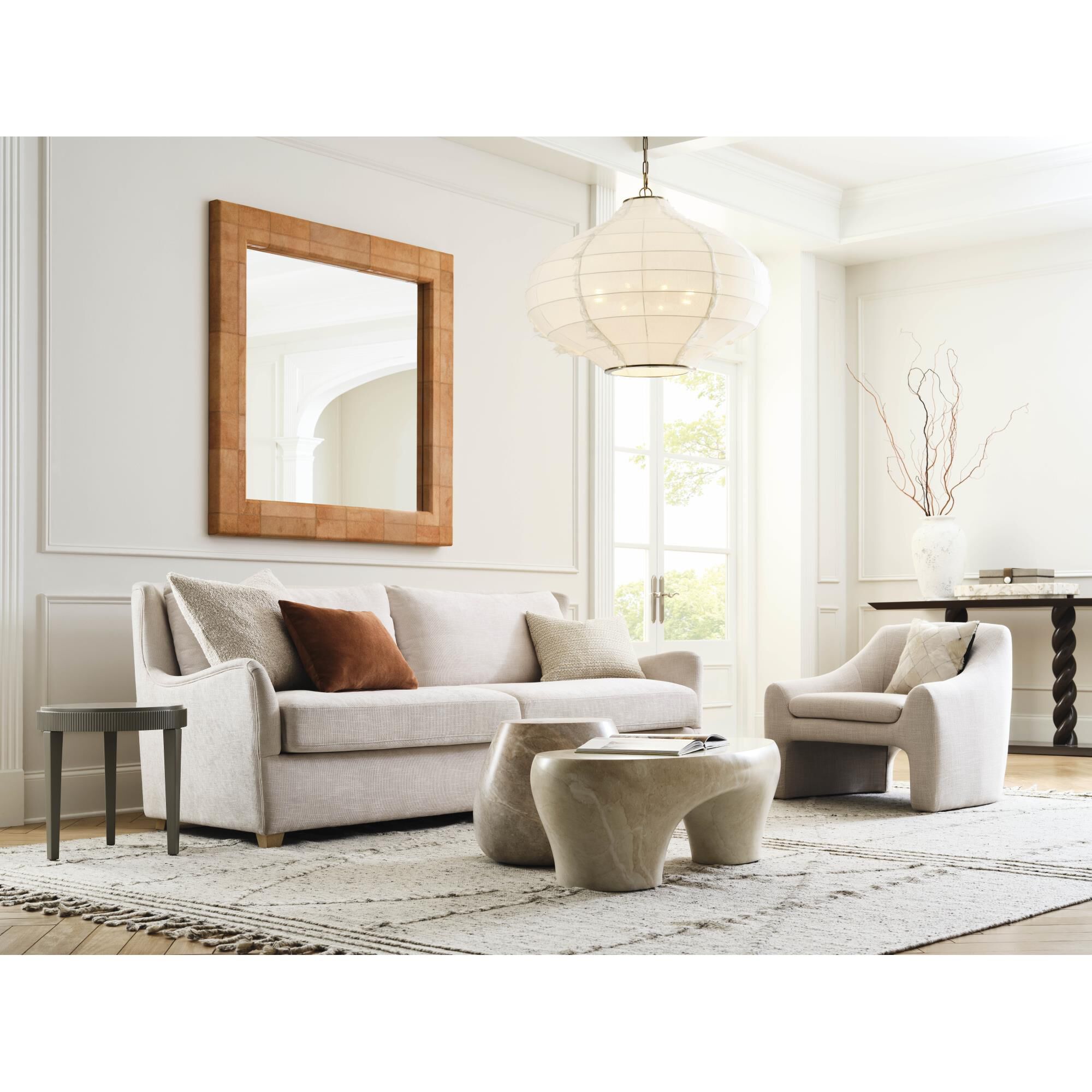 Shown in White and Cream finish