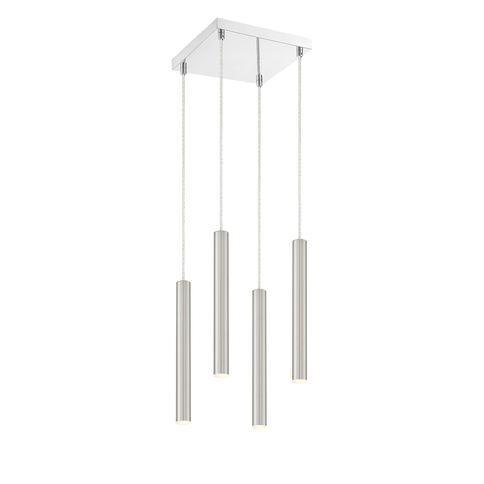 Shown in Chrome finish and Steel glass and Steel shade