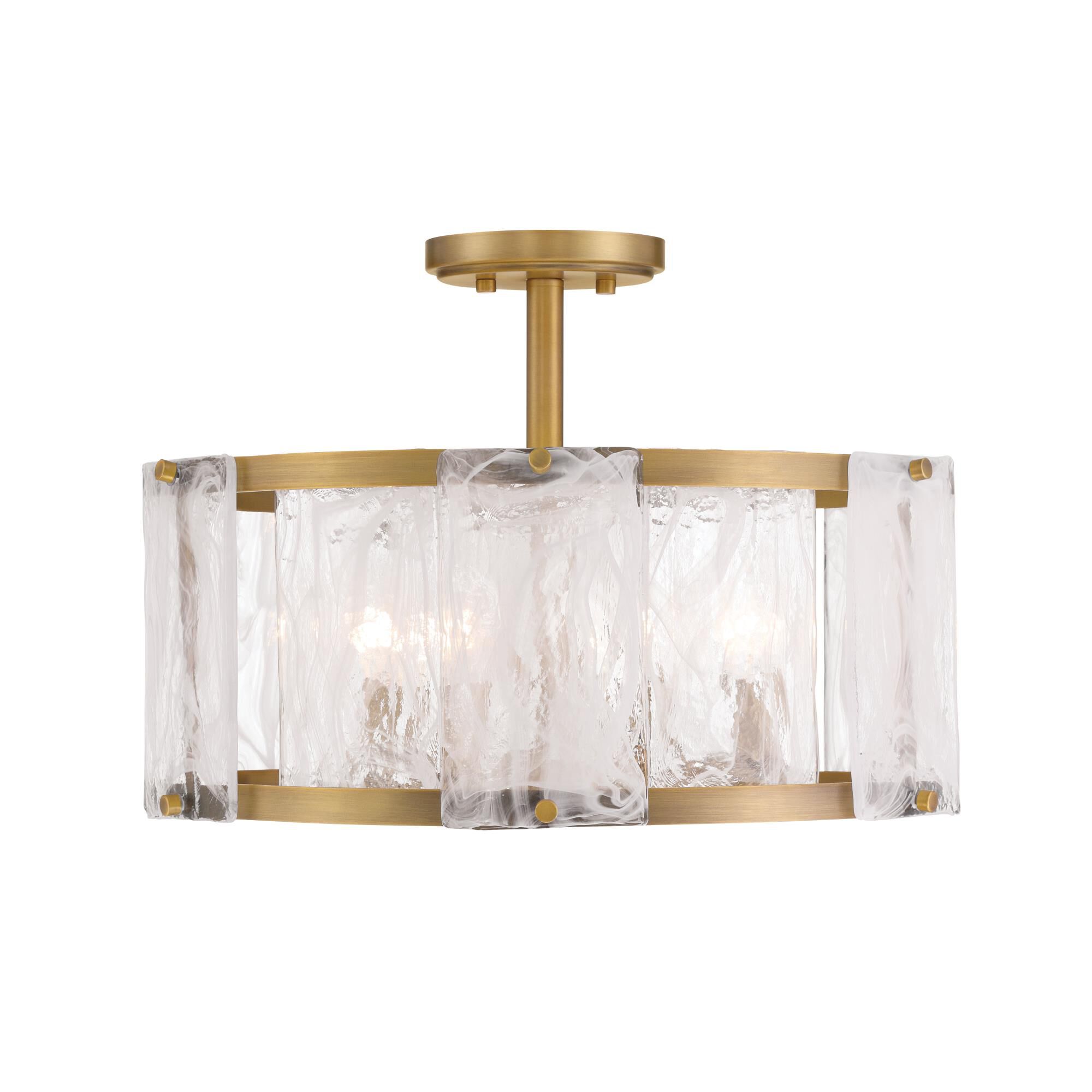 Veil 18 Inch Semi Flush Mount by Minka Lavery