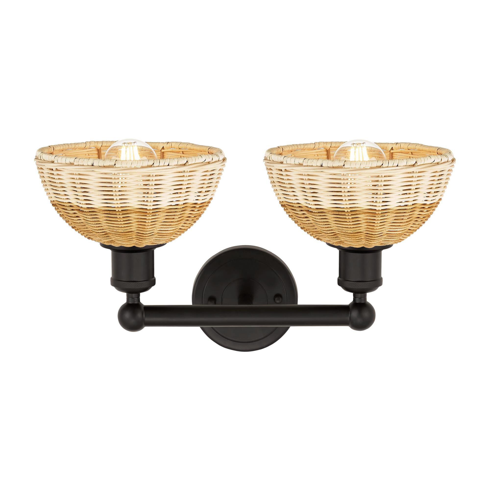 Shown in Oil Rubbed Bronze finish and Natural shade