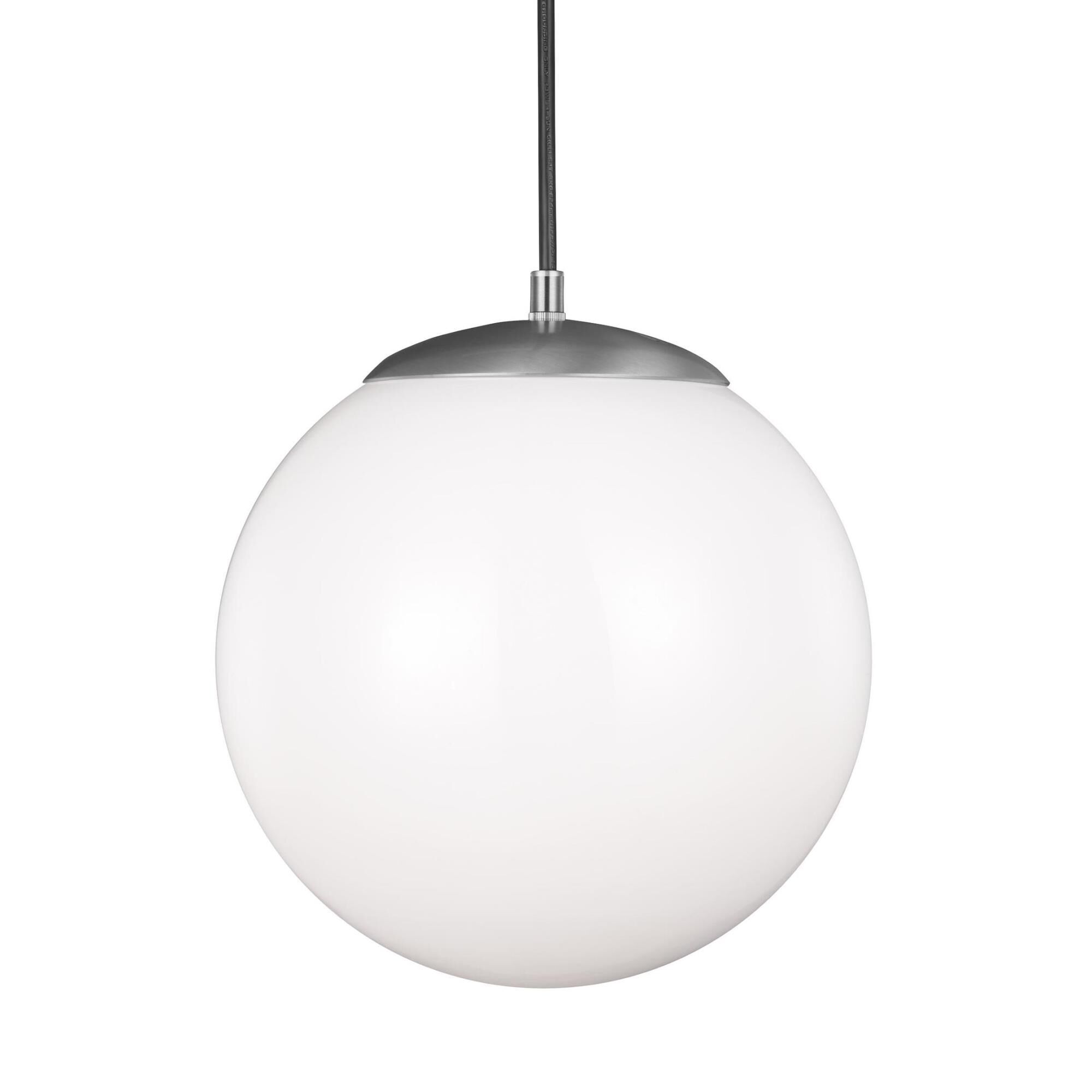 Shown in Satin Aluminum finish and Smooth White  Diffuser glass and Smooth White Glass Diffuser shade