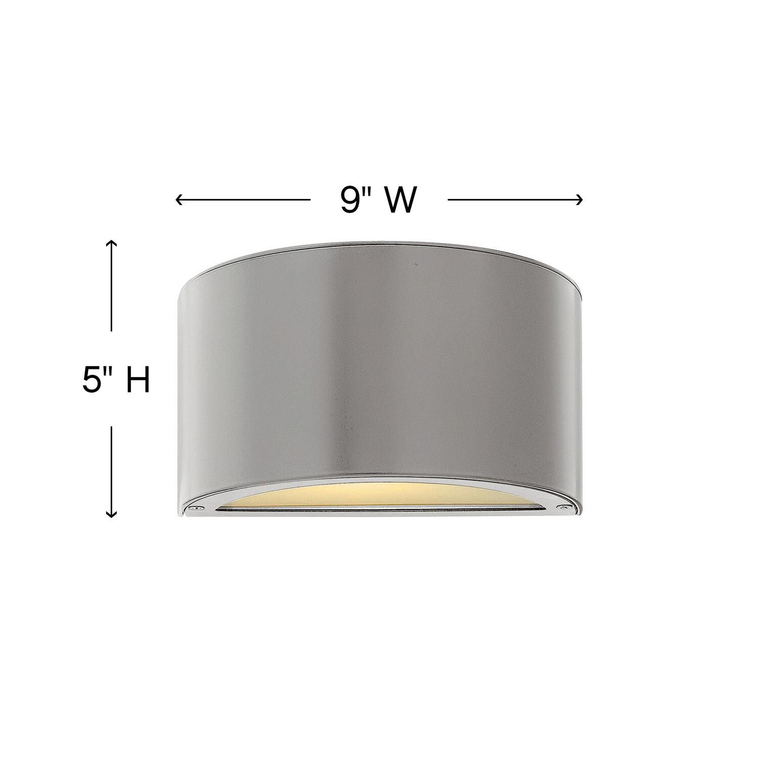 Luna 5 Inch Tall 2 Light LED Outdoor Wall Light by Hinkley Lighting