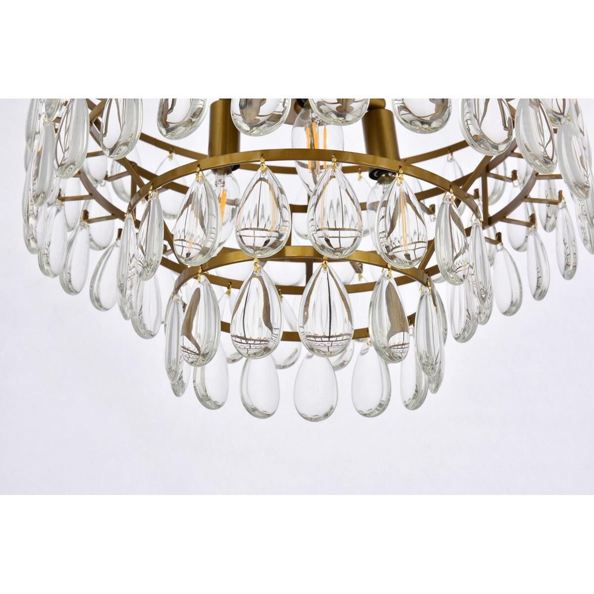 Shown in Brass finish and Royal Cut Clear crystal