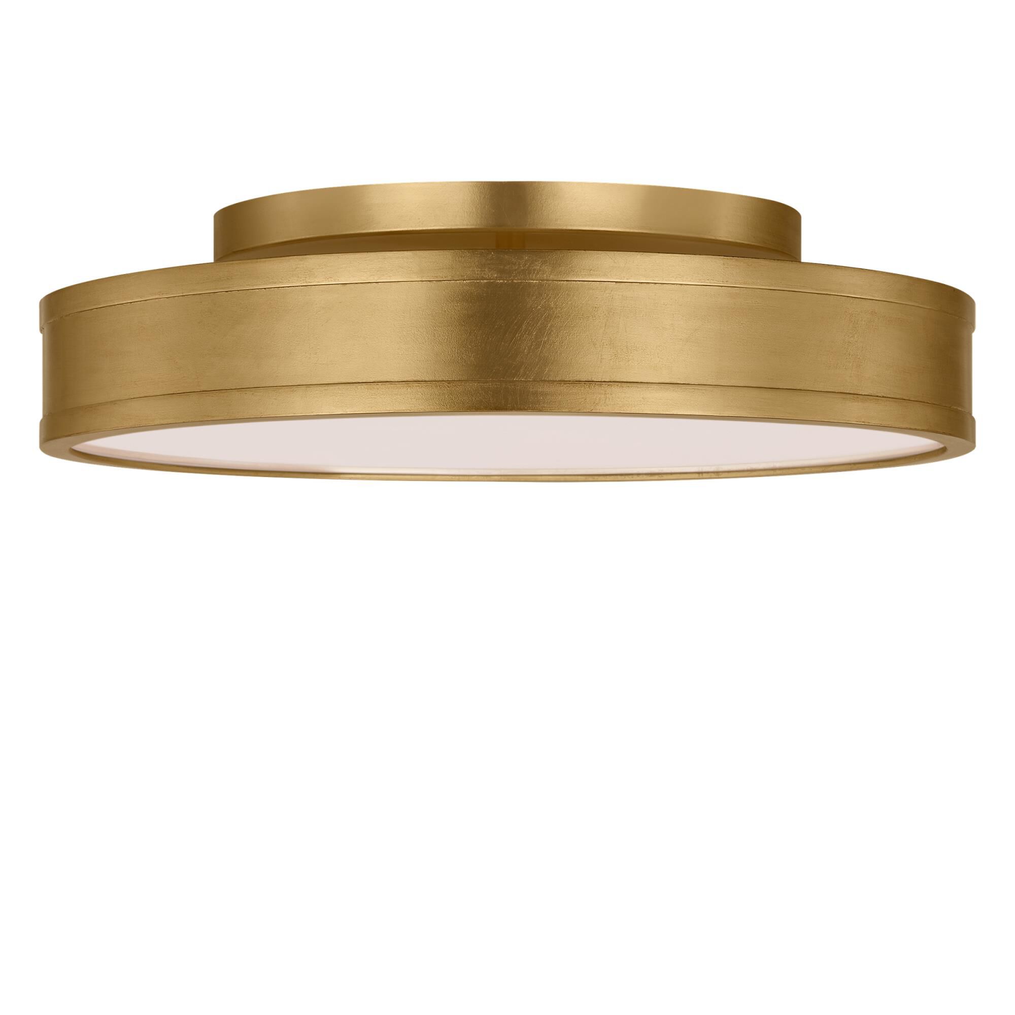 Shown in Gild finish and White glass