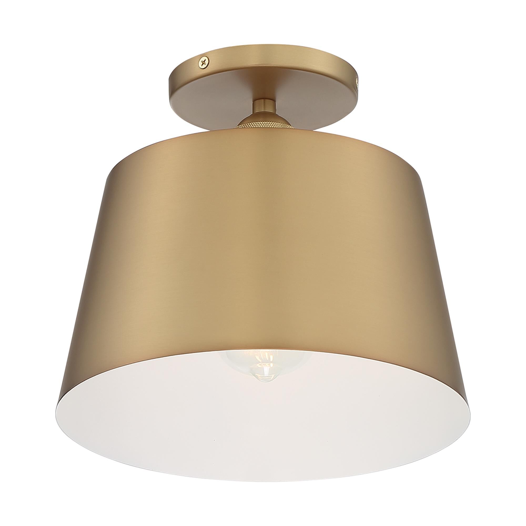 Motif 10 Inch 1 Light Semi Flush Mount by Nuvo Lighting