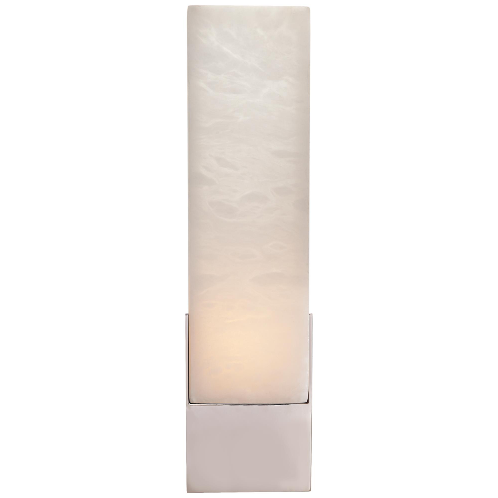Shown in Polished Nickel finish and Alabaster glass