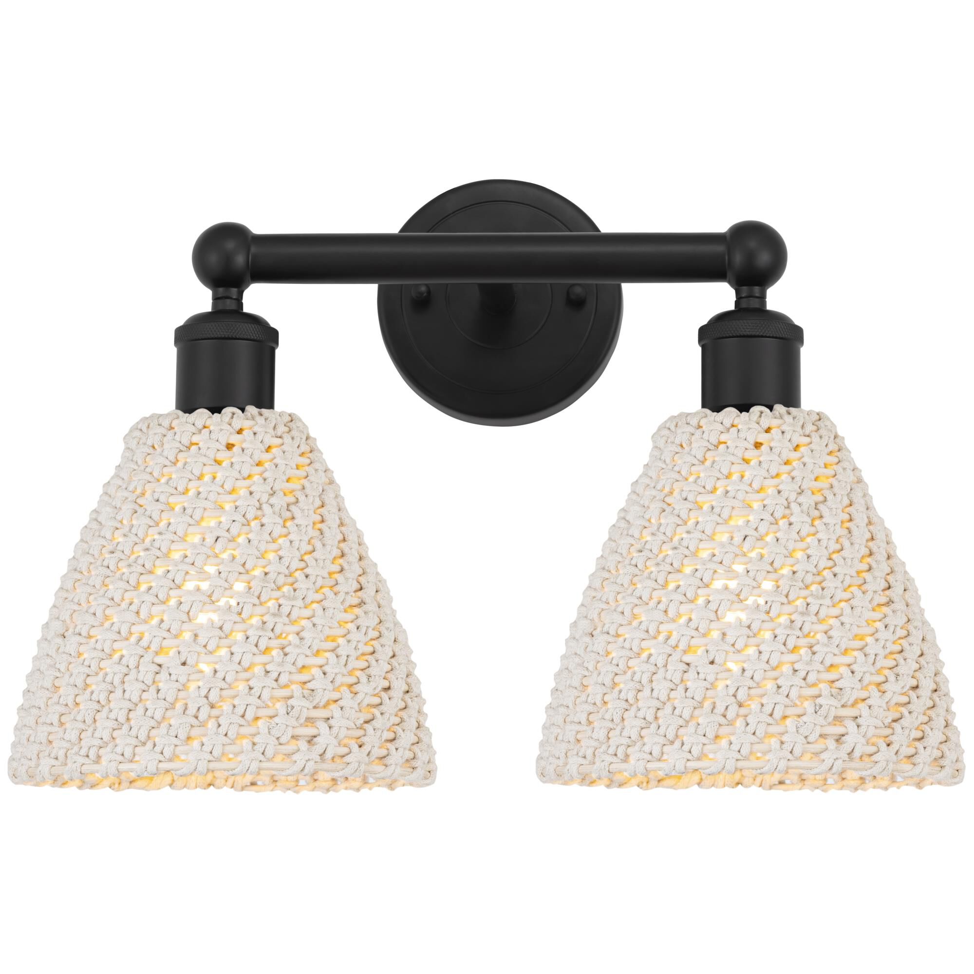 Shown in Matte Black finish and Natural shade