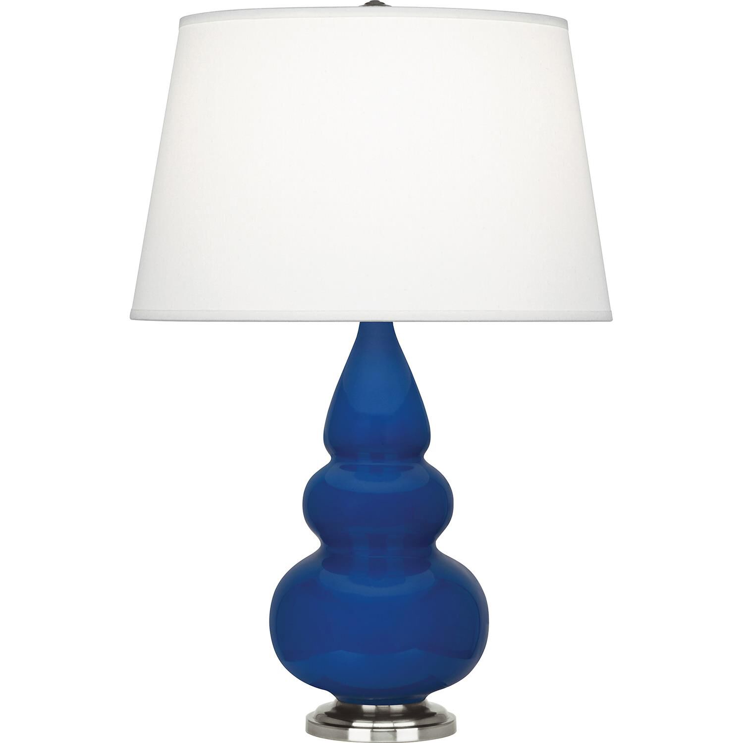 Shown in Cobalt finish and Pearl shade and Antique Silver accent