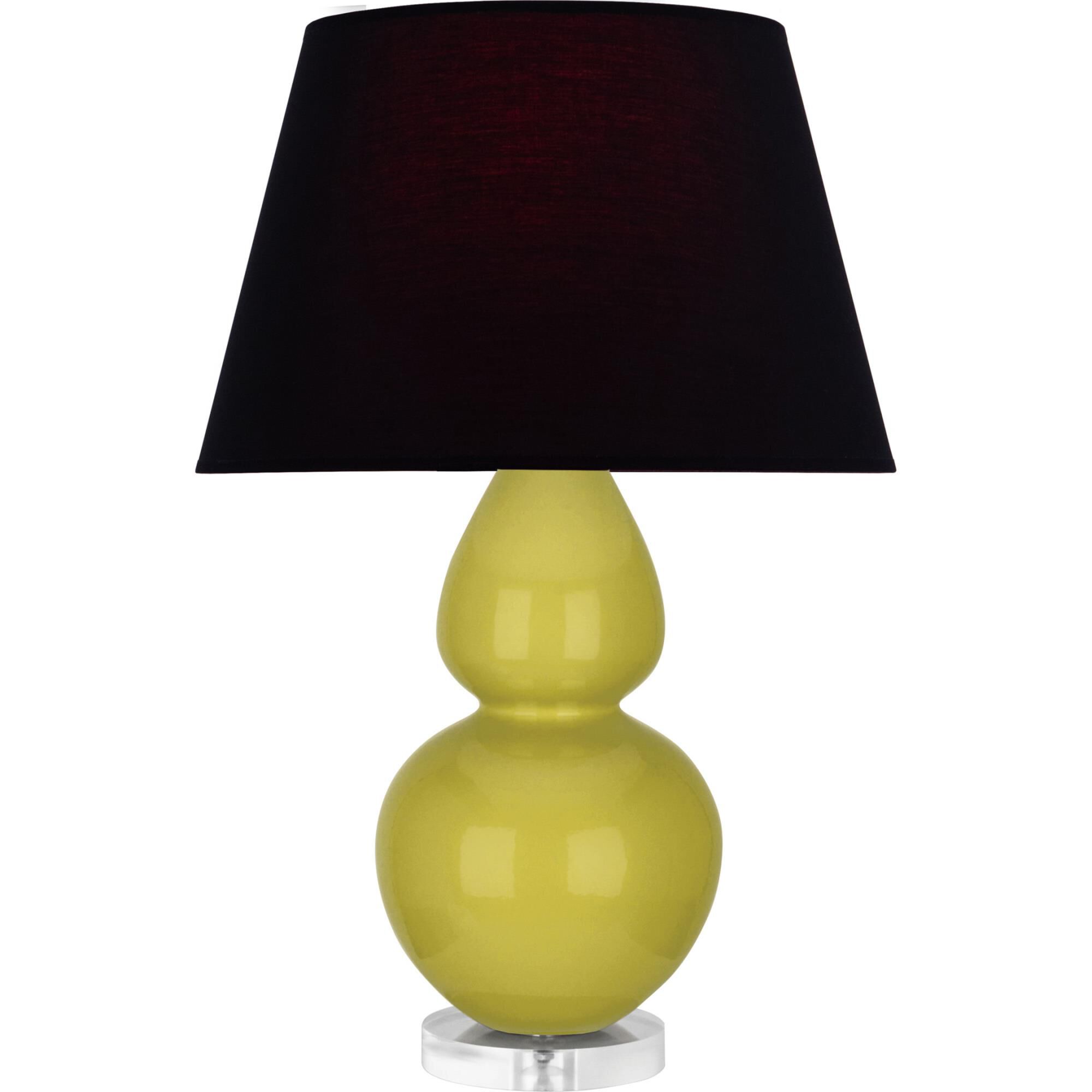 Shown in Citron finish and Ink Black with Rose Red Lining shade and Lucite accent
