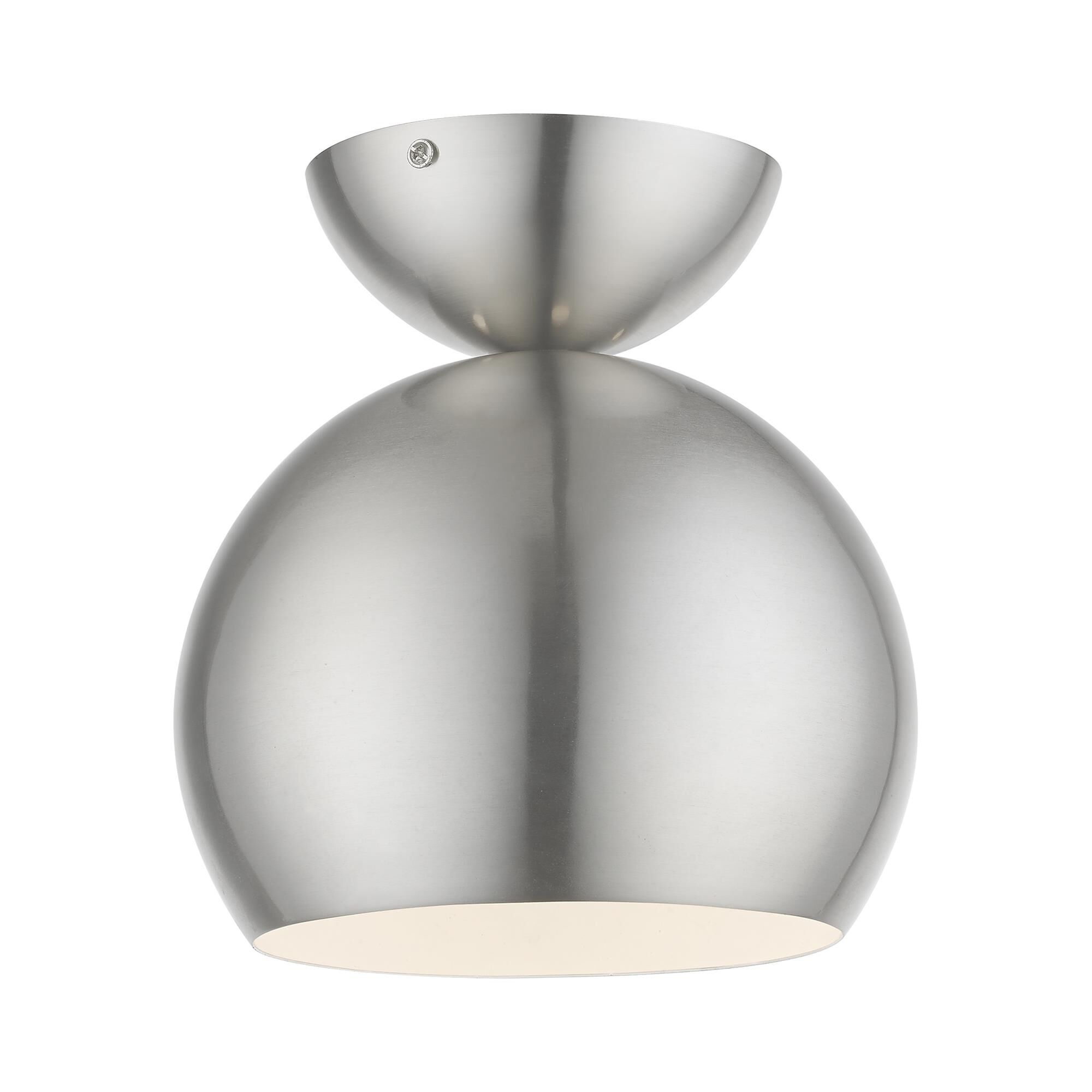 Stockton 8 Inch 1 Light Semi Flush Mount by Livex Lighting