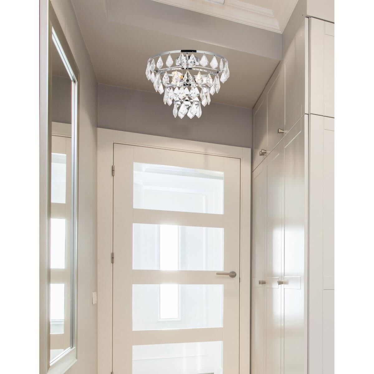 Ella 14 Inch 3 Light Flush Mount by Elegant Lighting