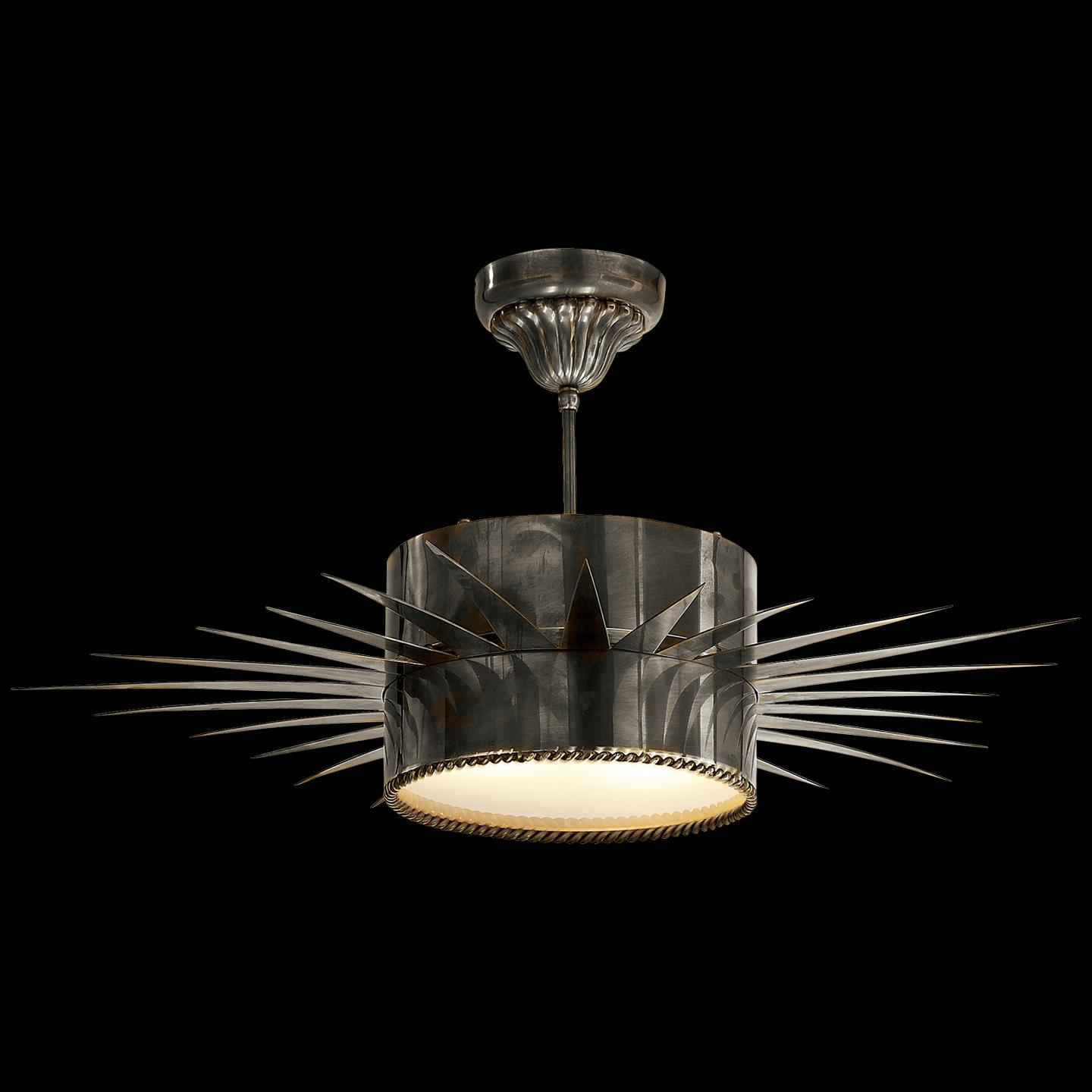 Shown in Bronze finish and Frosted glass