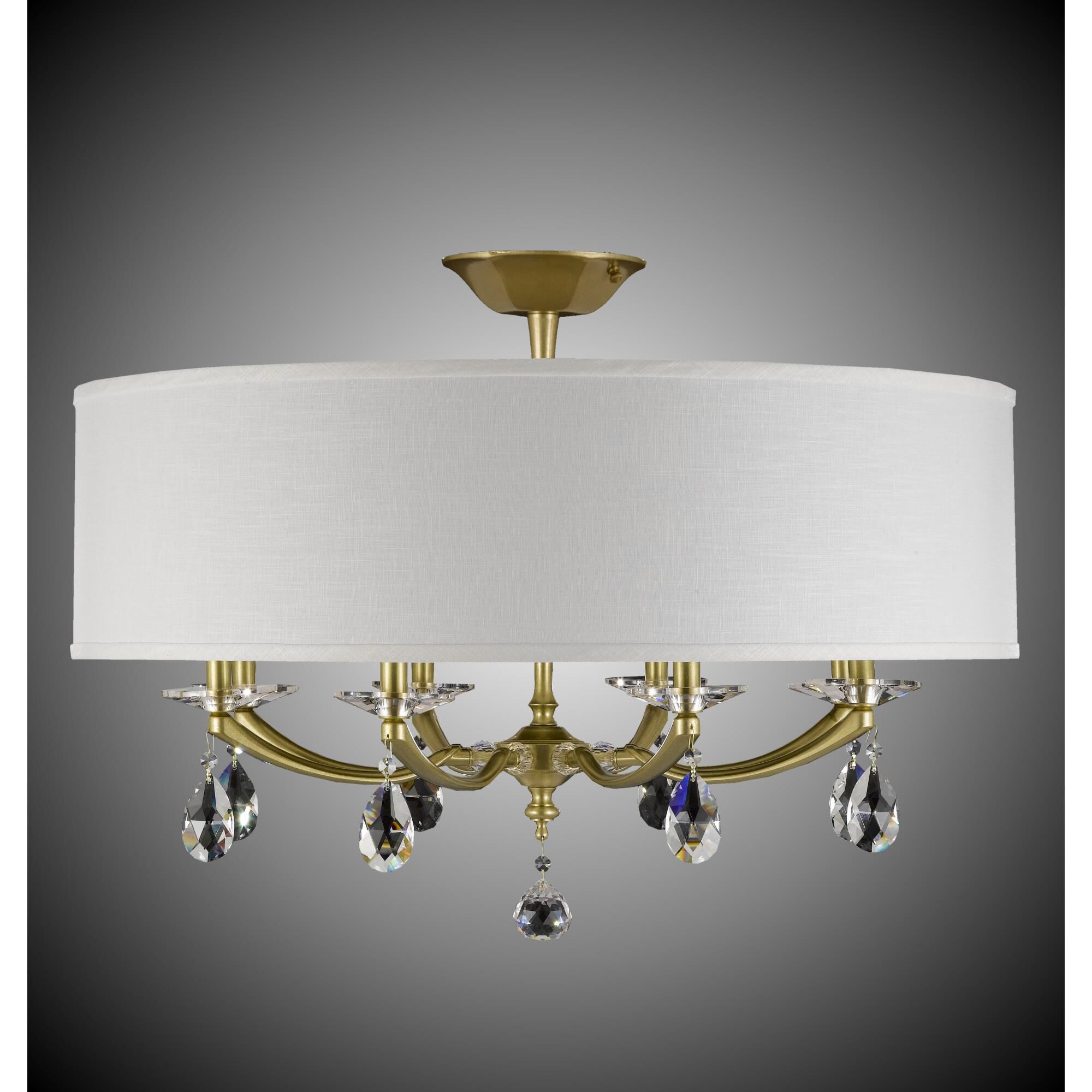 Kensington 8 Light Semi Flush Mount by American Brass and Crystal