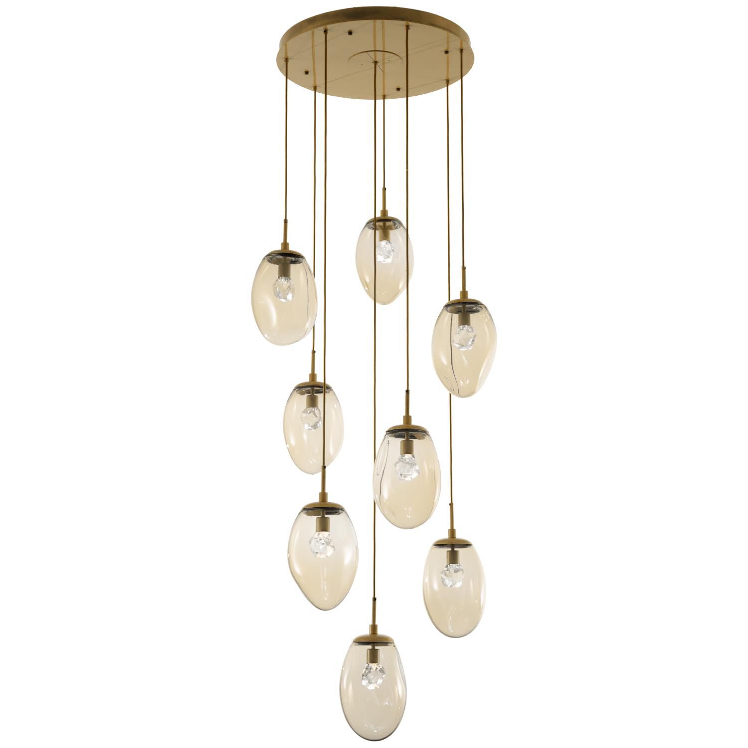Levi Wilson Nebula 31 Inch 8 Light LED Multi Light Pendant by Hammerton Studio