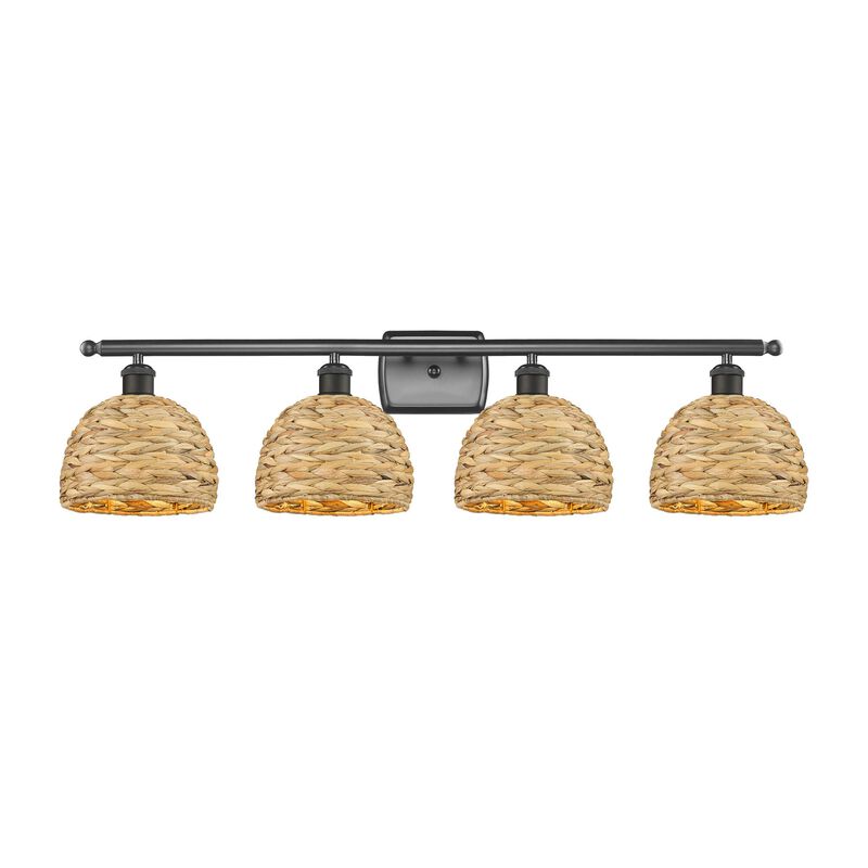 Bruno Marashlian Woven Rattan 38 Inch Bath Vanity Light by Innovations Lighting