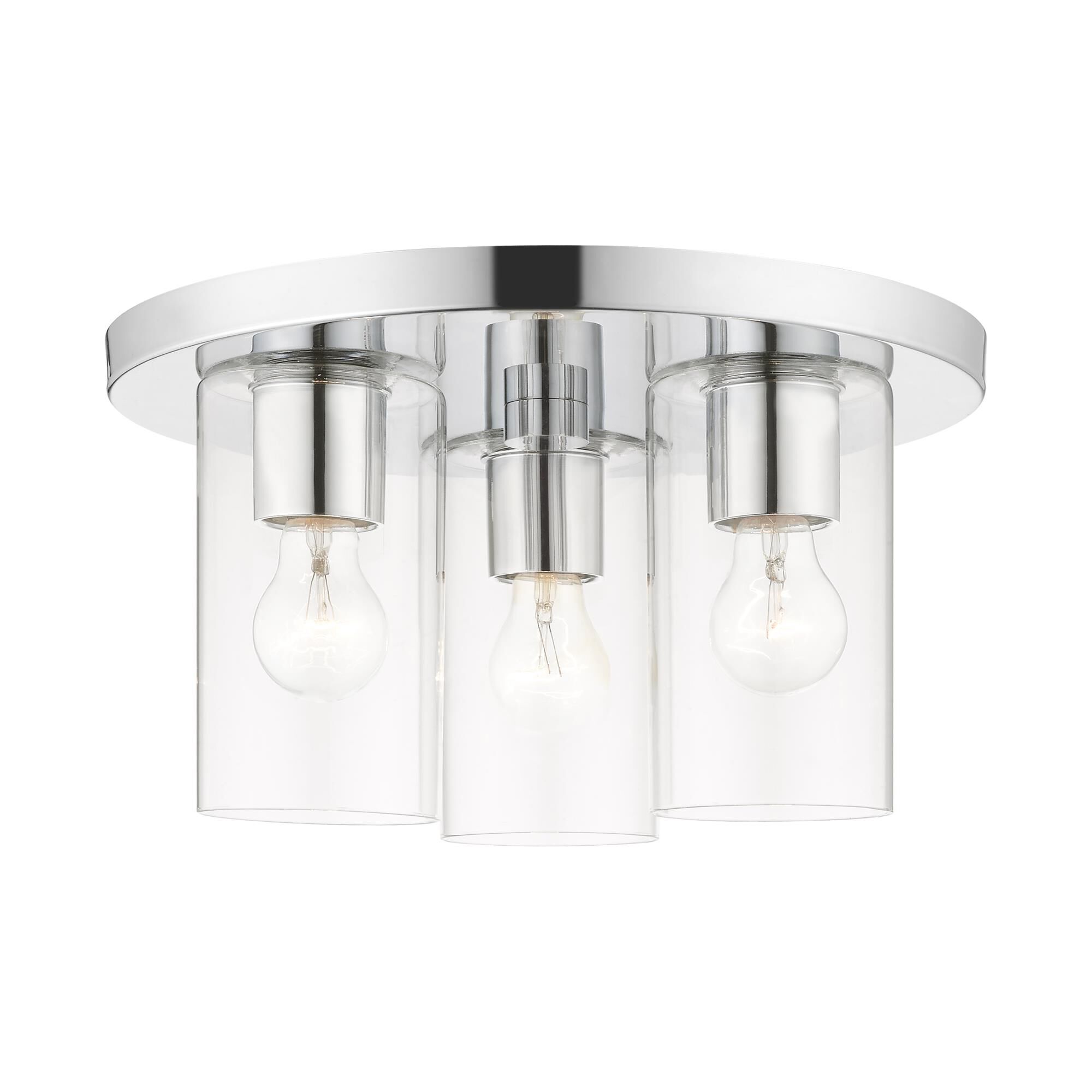 Shown in Polished Chrome finish and Clear glass and Clear Glass shade