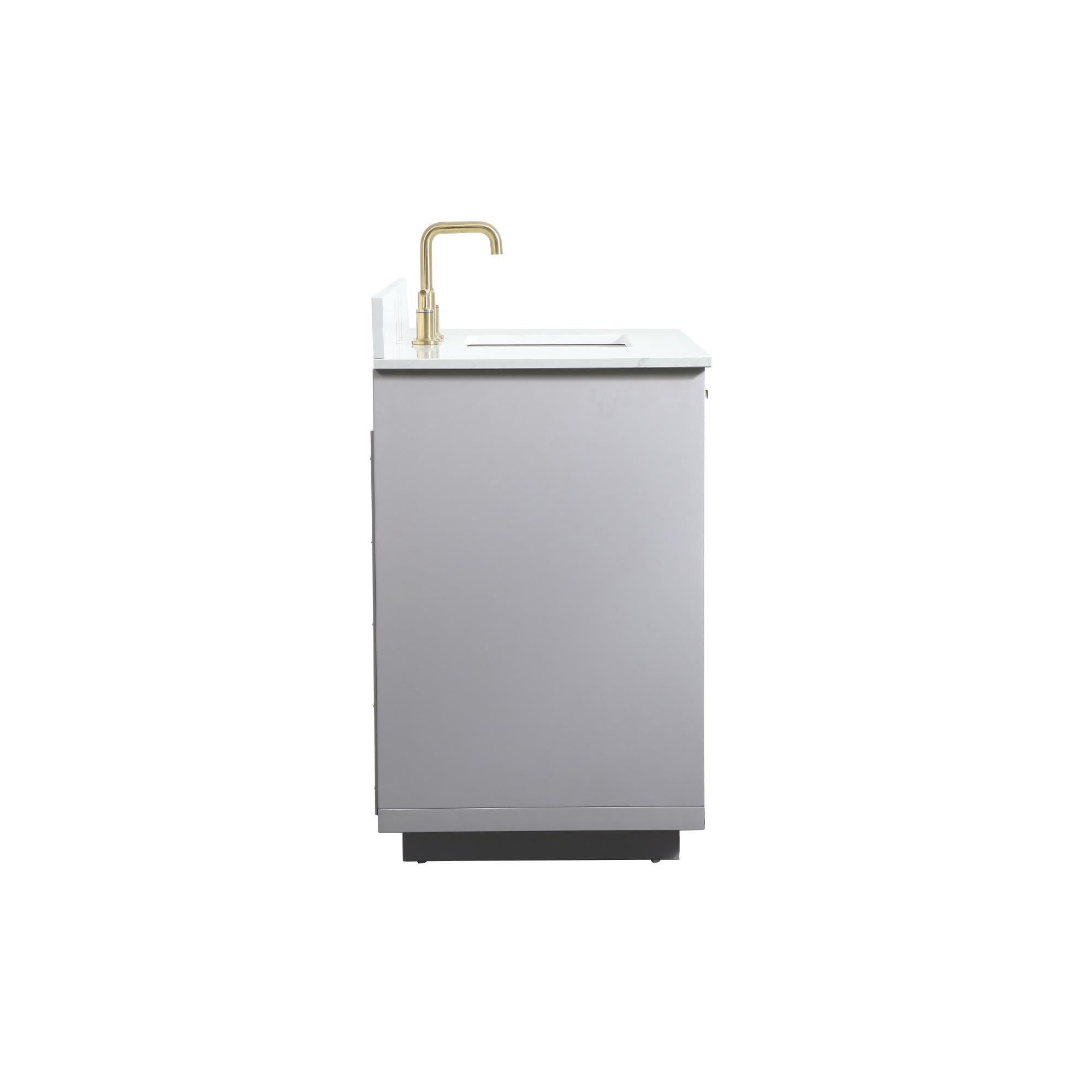 Shown in Grey finish