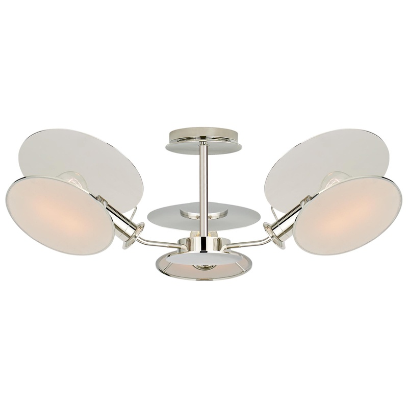 Thomas O'Brien Osiris 25 Inch 3 Light Semi Flush Mount by Visual Comfort Signature Collection