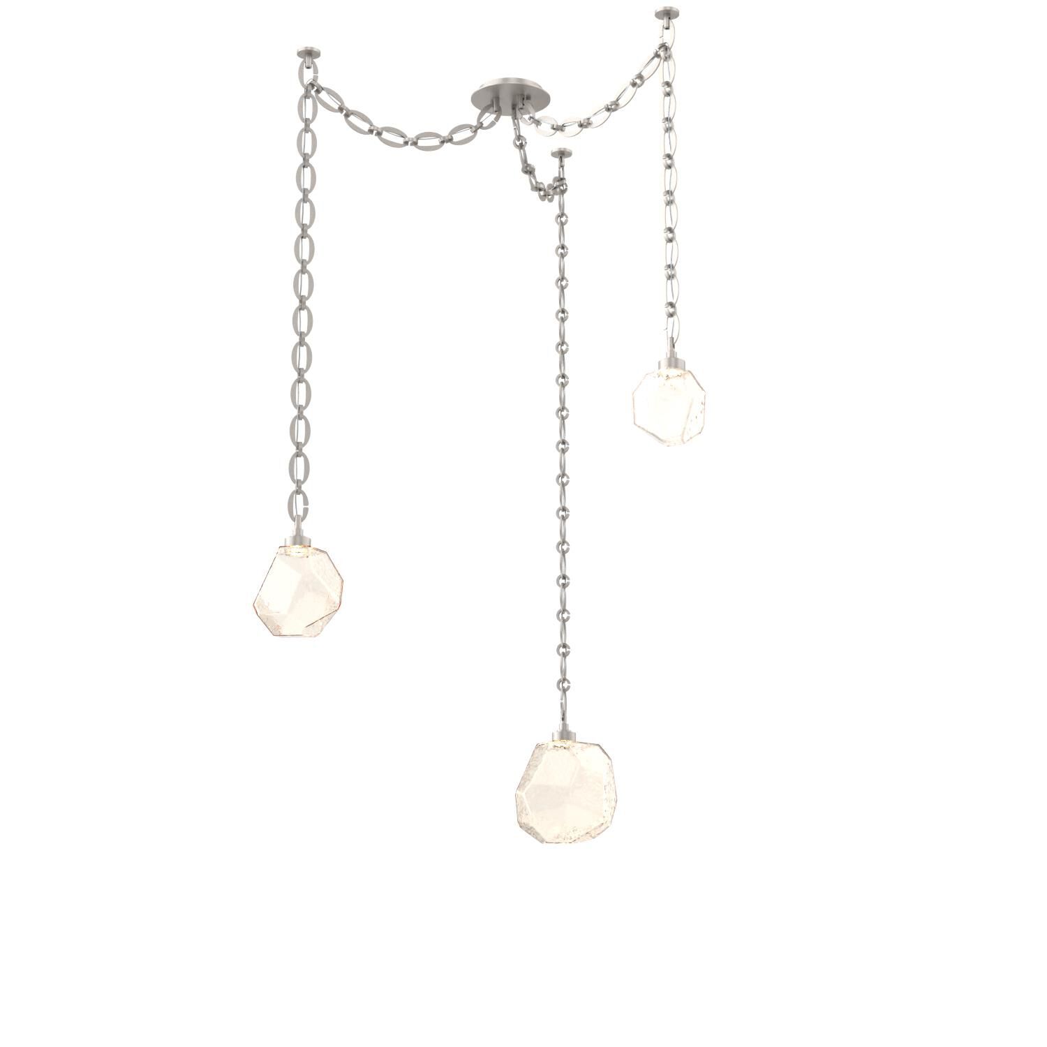 Levi Wilson Gem 17 Inch Multi Pendant Light by Hammerton Studio