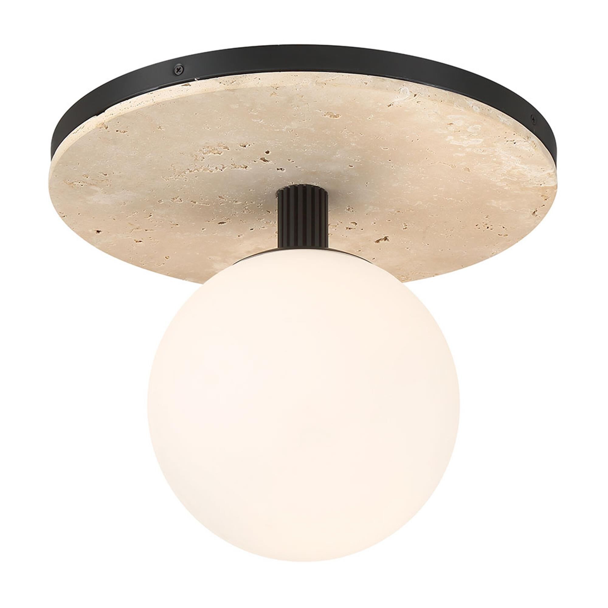 Shown in Matte Black finish and Opal Etched glass