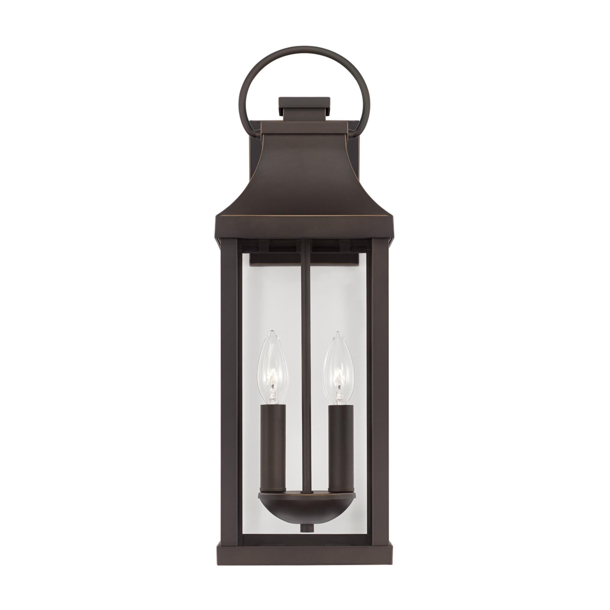 Shown in Oiled Bronze finish and Clear glass