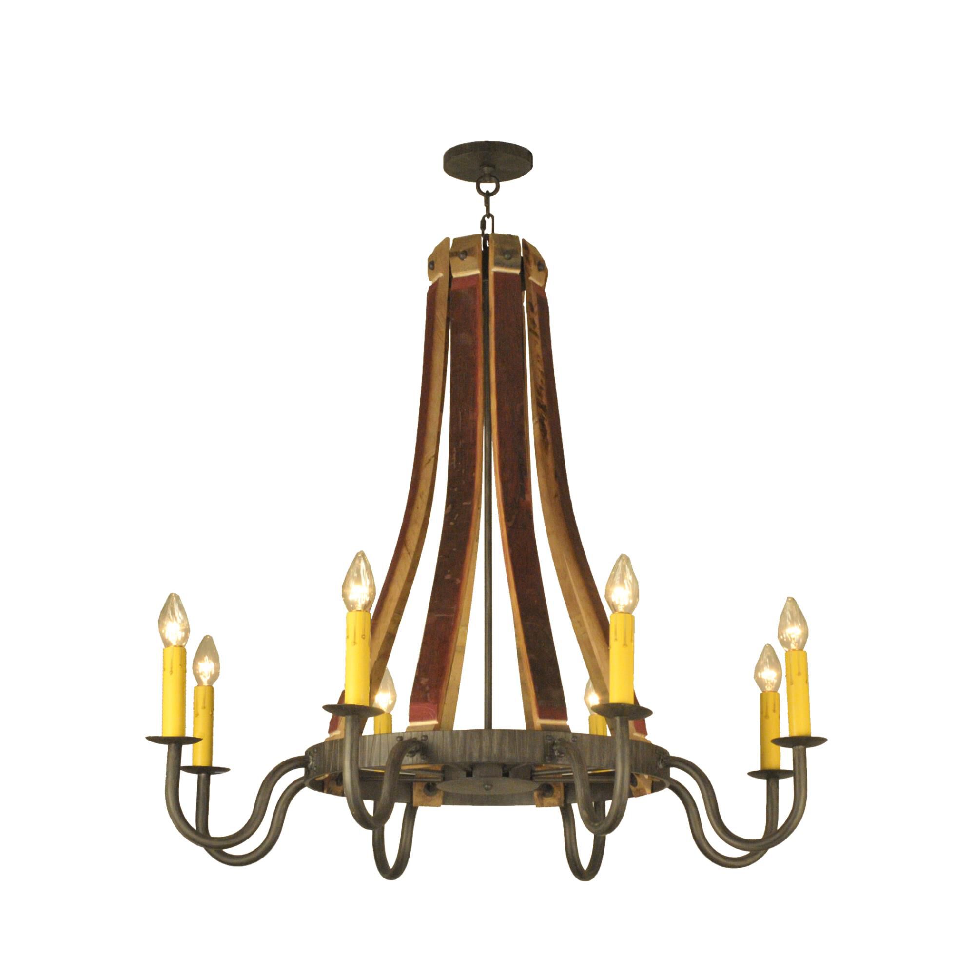 Barrel Stave 44 Inch 8 Light Chandelier by Meyda Lighting