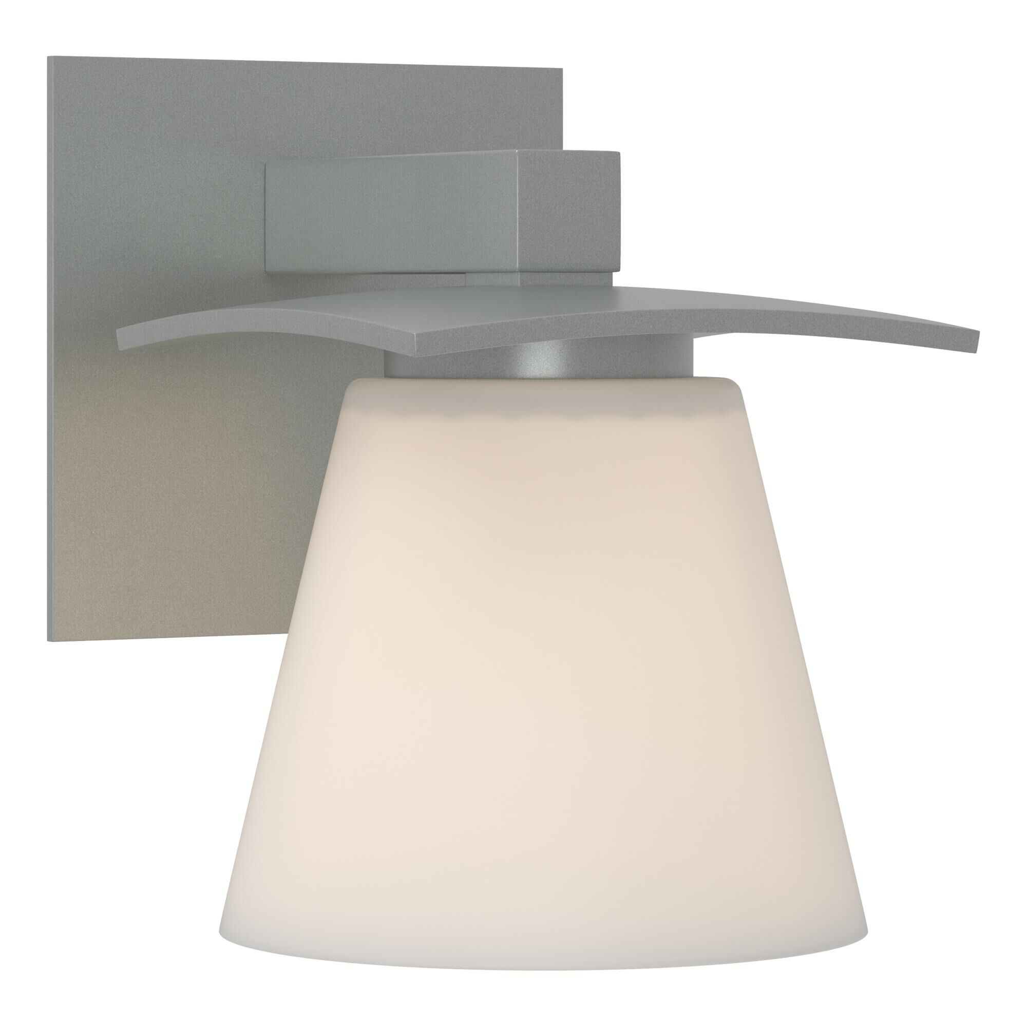 Shown in Vintage Platinum finish and Opal  glass