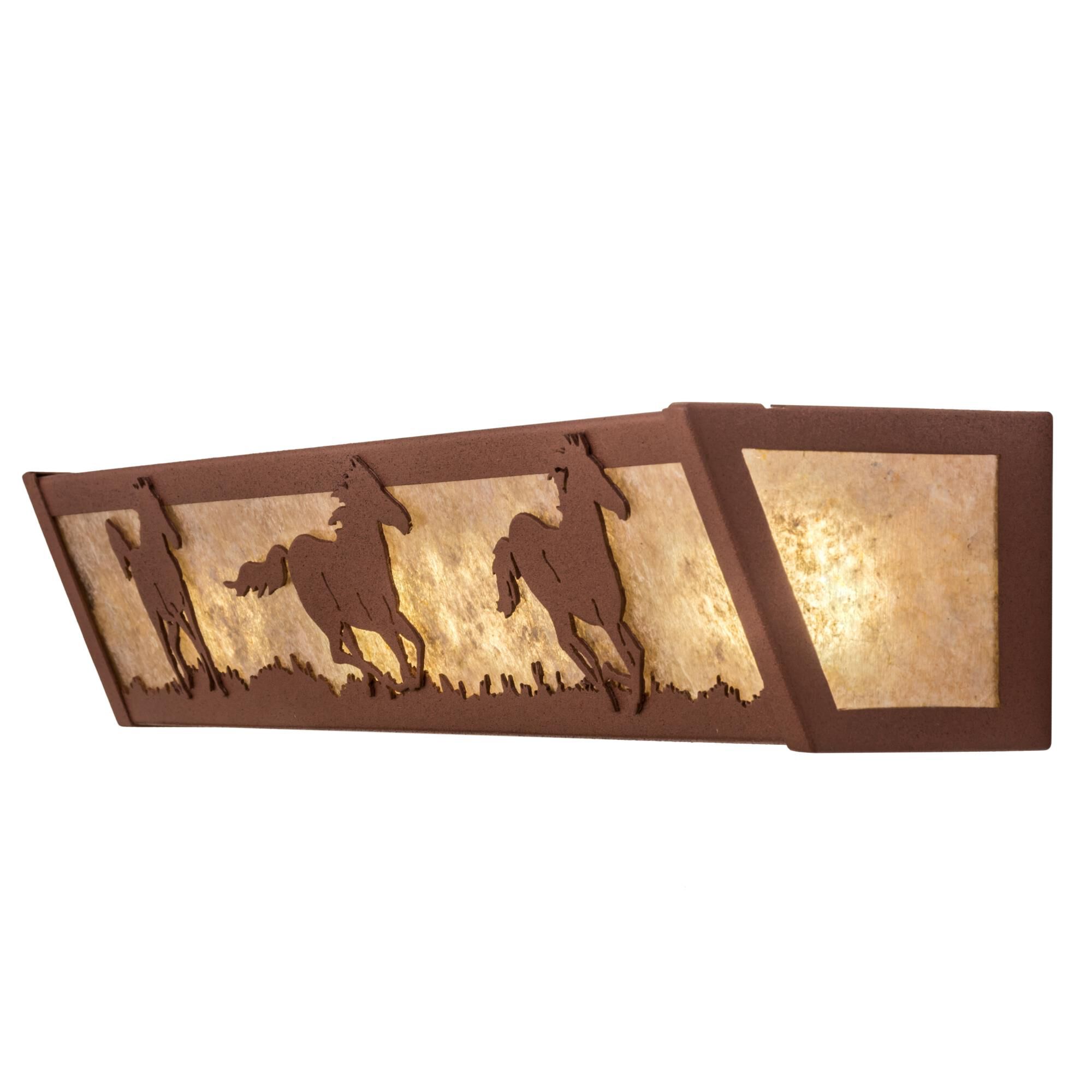 Running Horses 24 Inch 4 Light LED Bath Vanity Light by Meyda Lighting