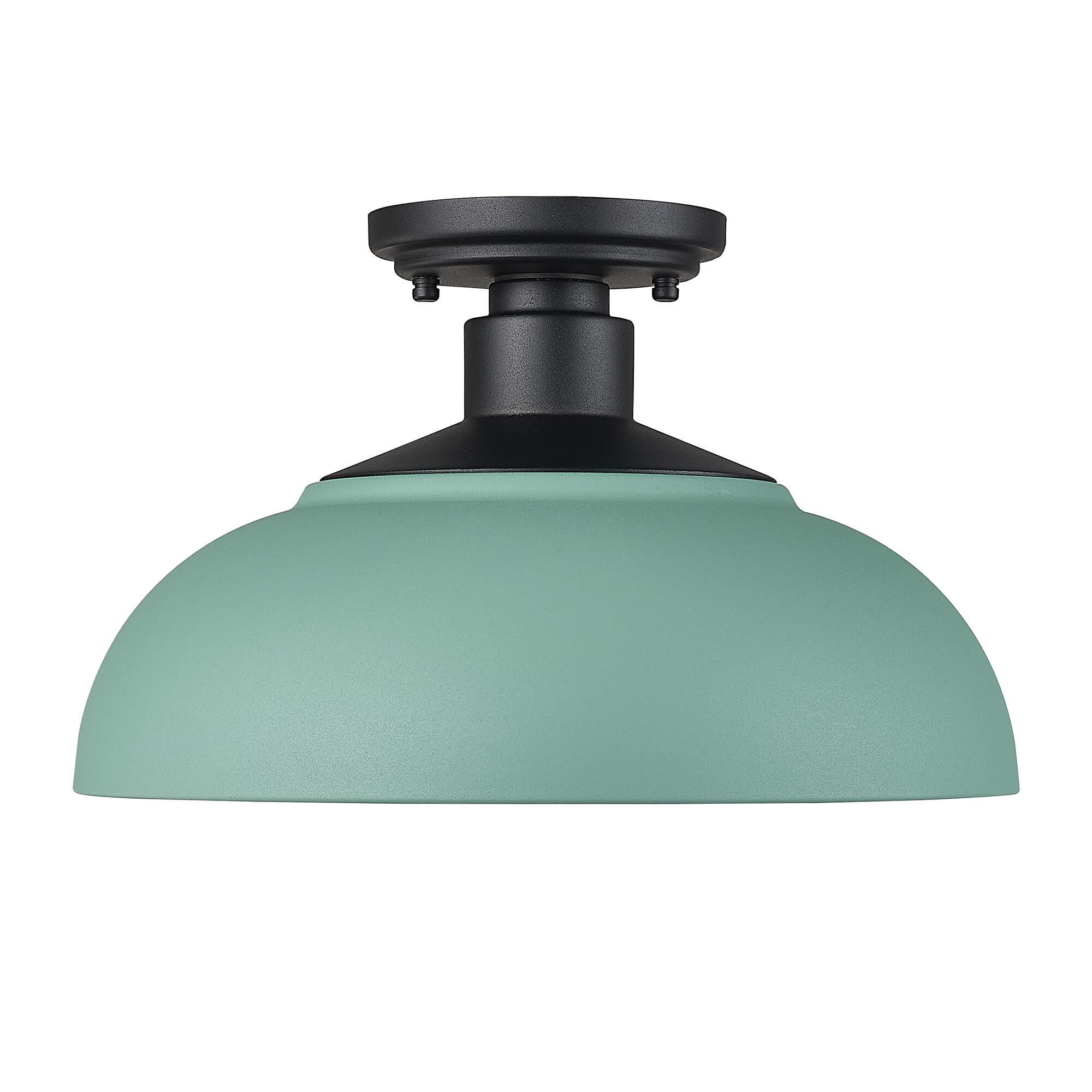 Levitt 8 Inch Semi Flush Mount by Golden Lighting