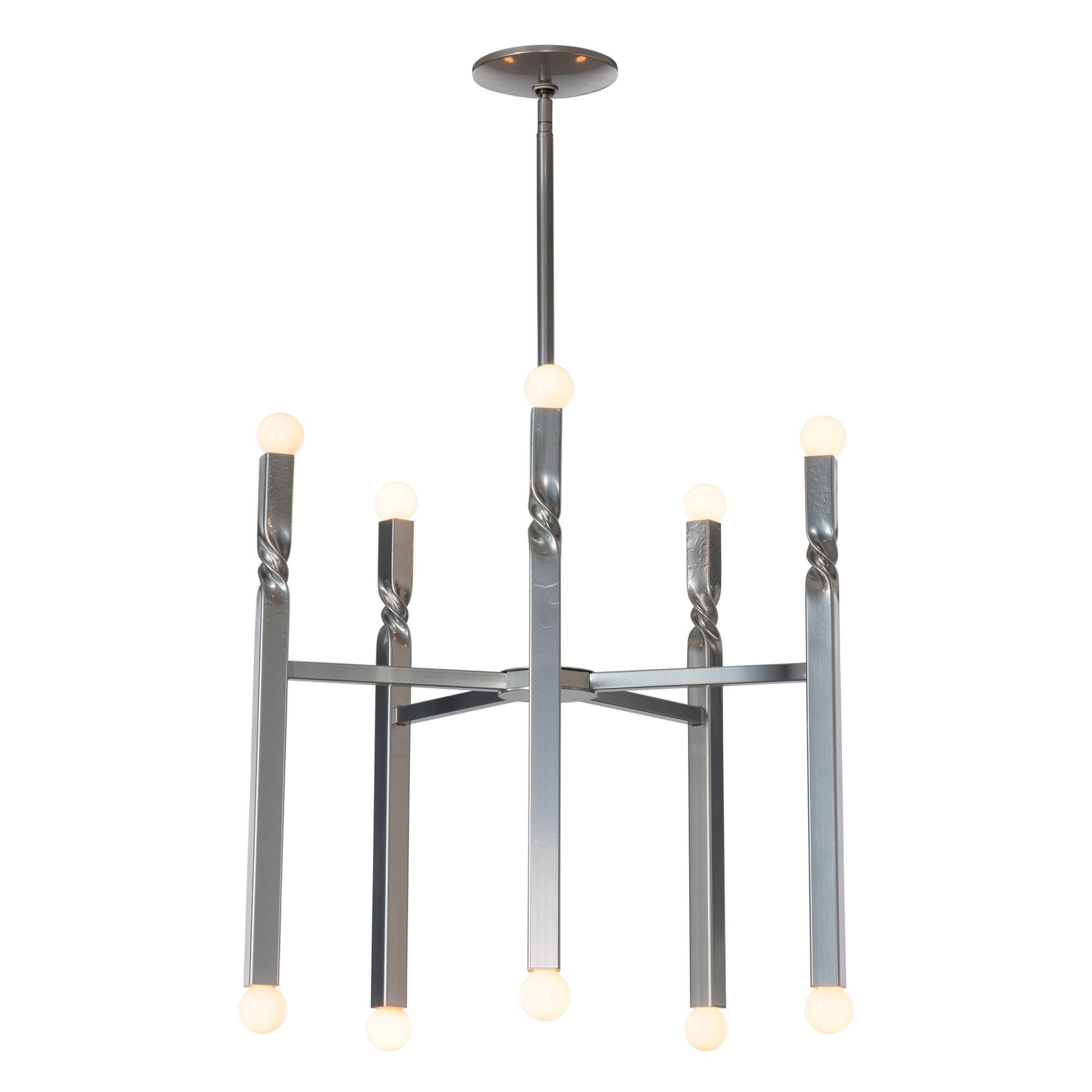Helix 25 Inch 10 Light Chandelier by Hubbardton Forge