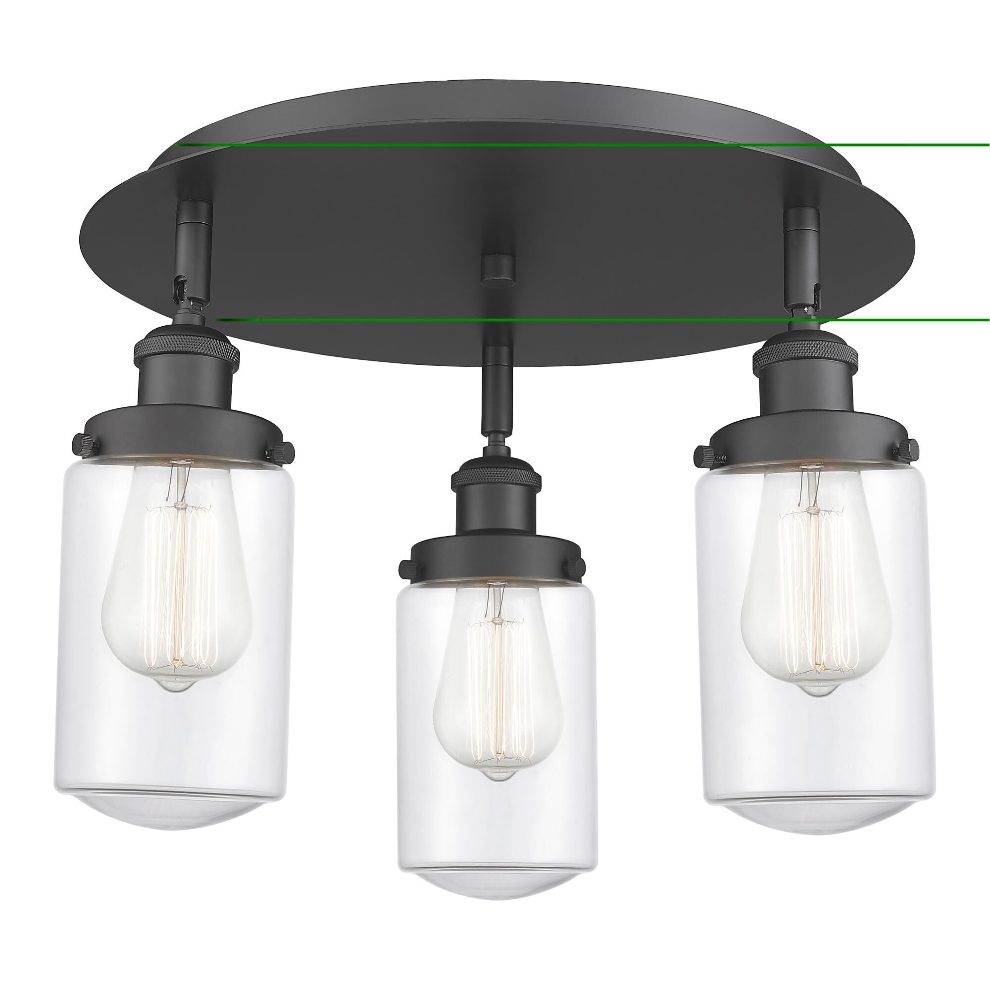 Shown in Matte Black finish and Clear glass