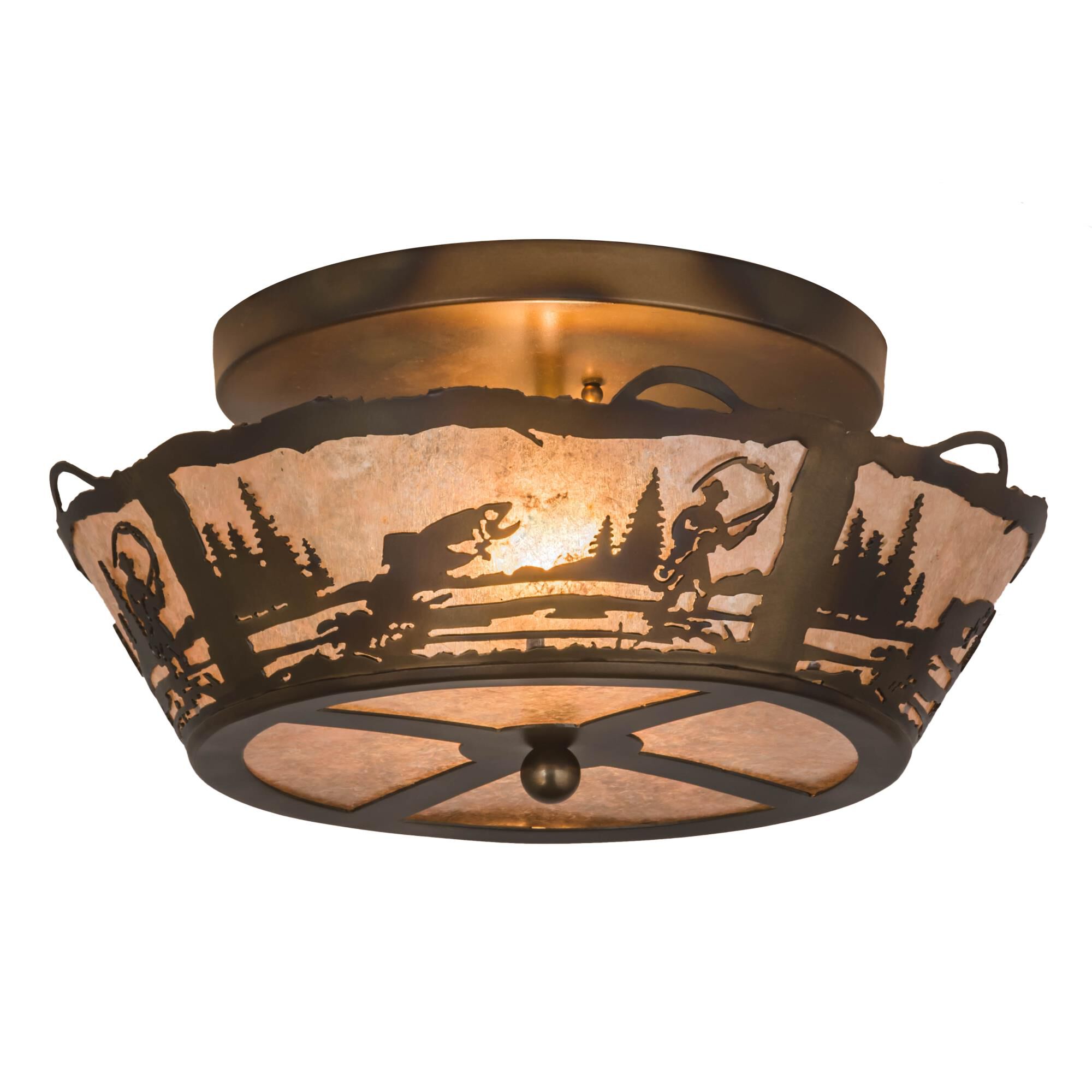 16 Inch 2 Light Flush Mount by Meyda Lighting