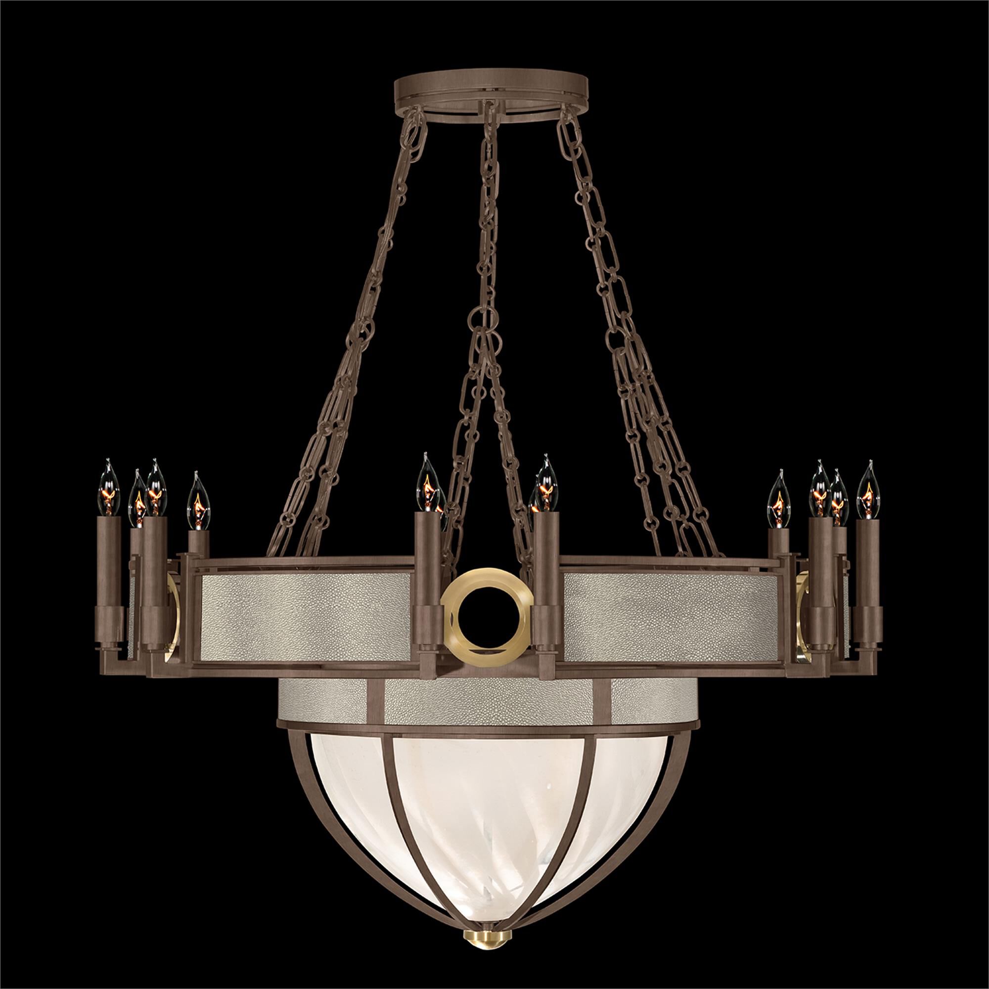 Shown in Bronze and Brass  finish and Coco accent