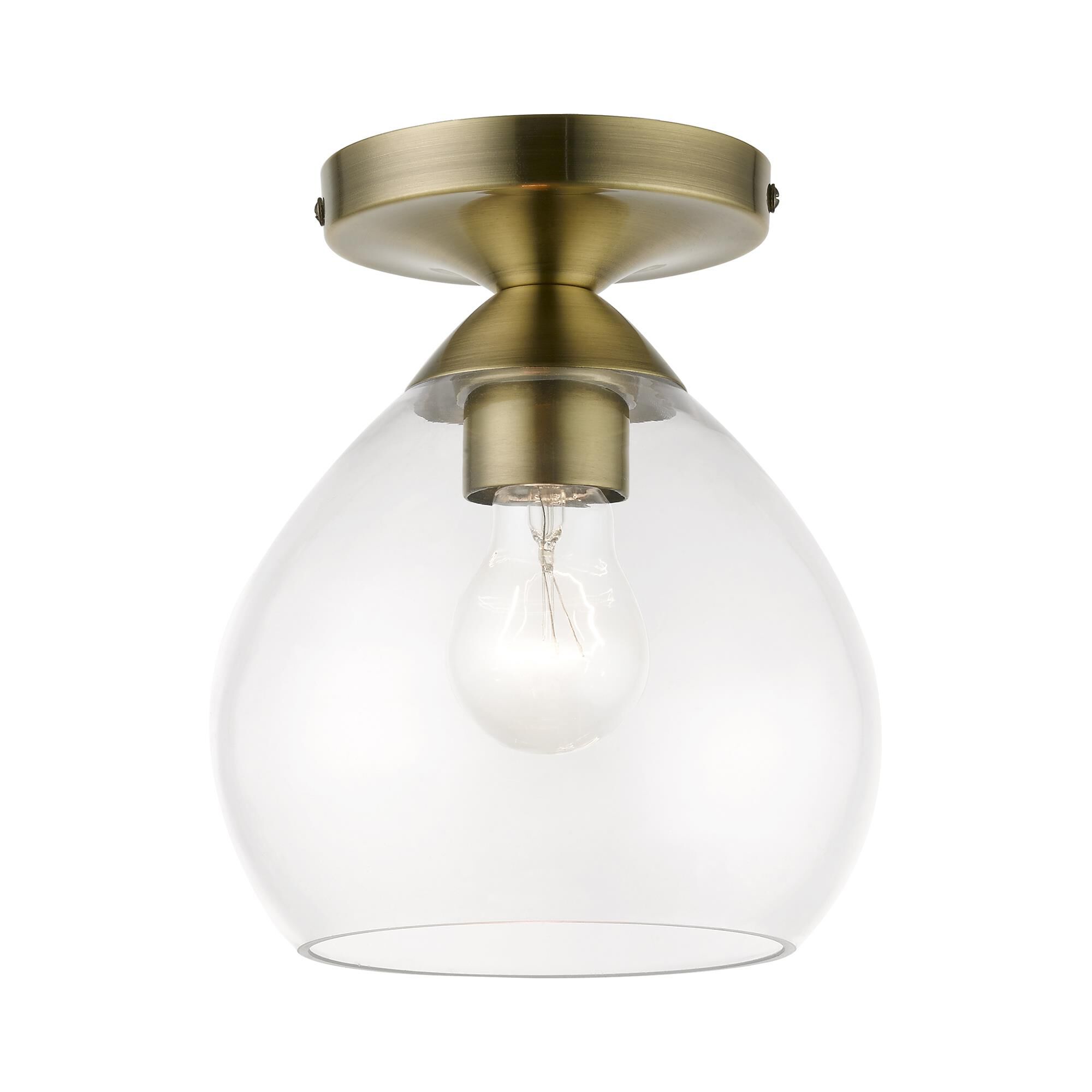 Catania 7 Inch 1 Light Semi Flush Mount by Livex Lighting